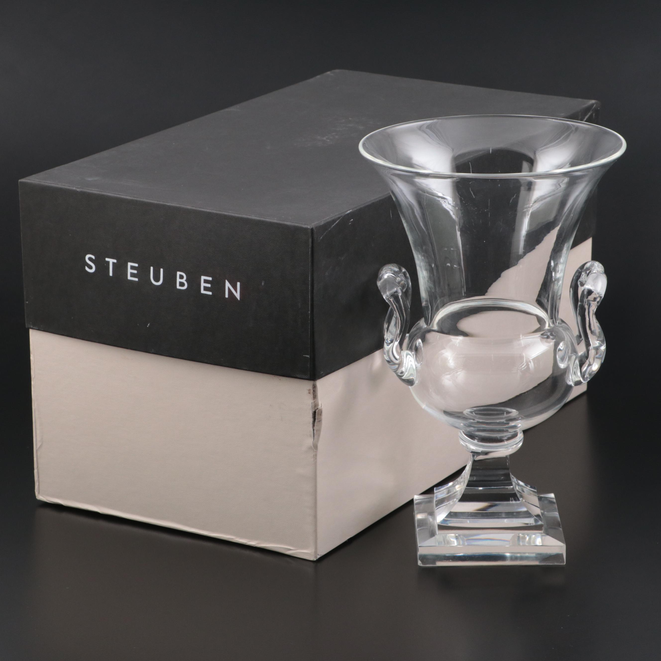 Frederick Carder for Steuben Footed Glass Vase