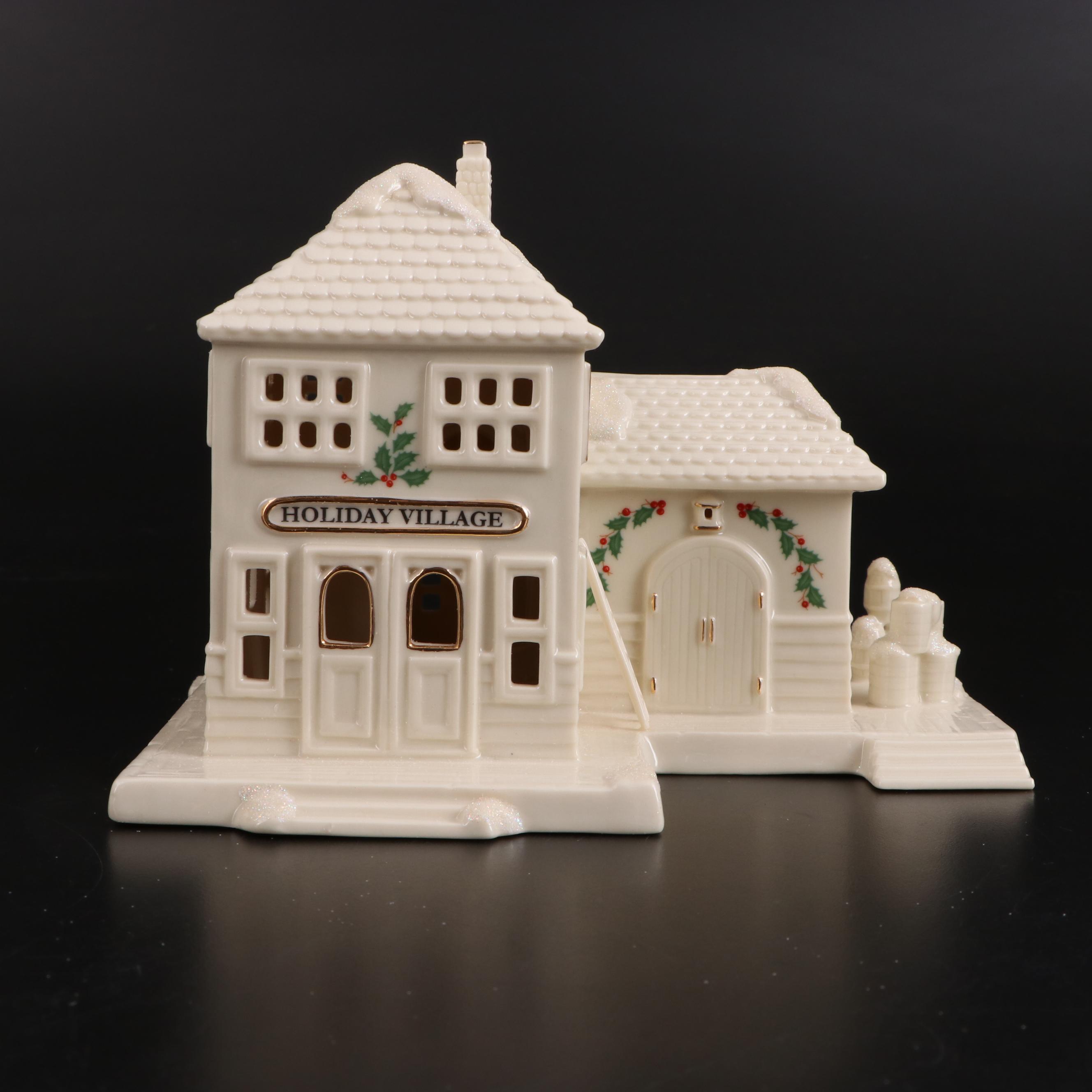 Lenox for Macy's Porcelain Christmas Village Figurines