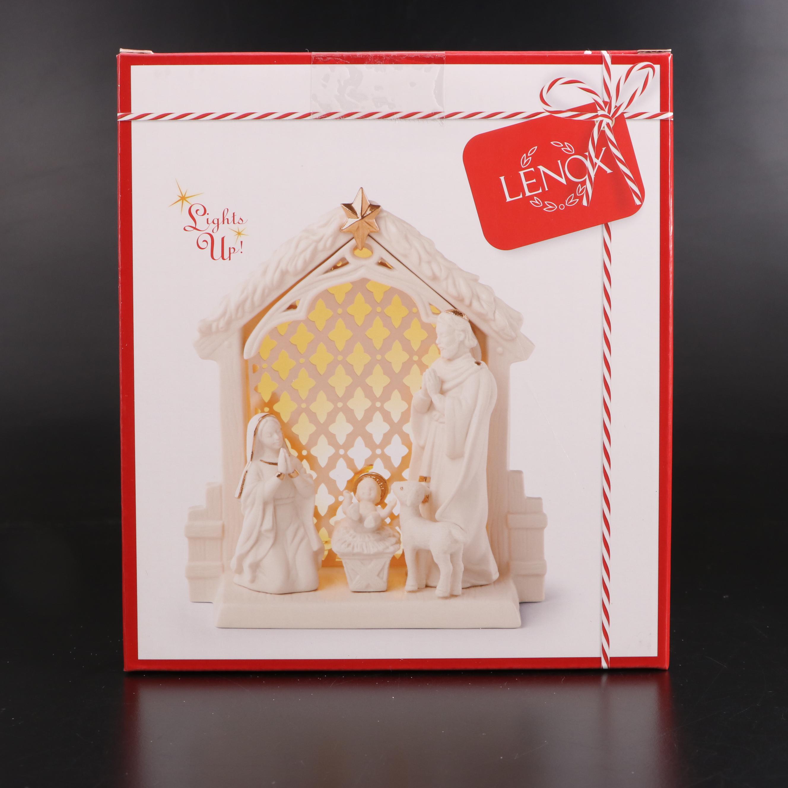 Lenox for Macy's Porcelain Christmas Village Figurines