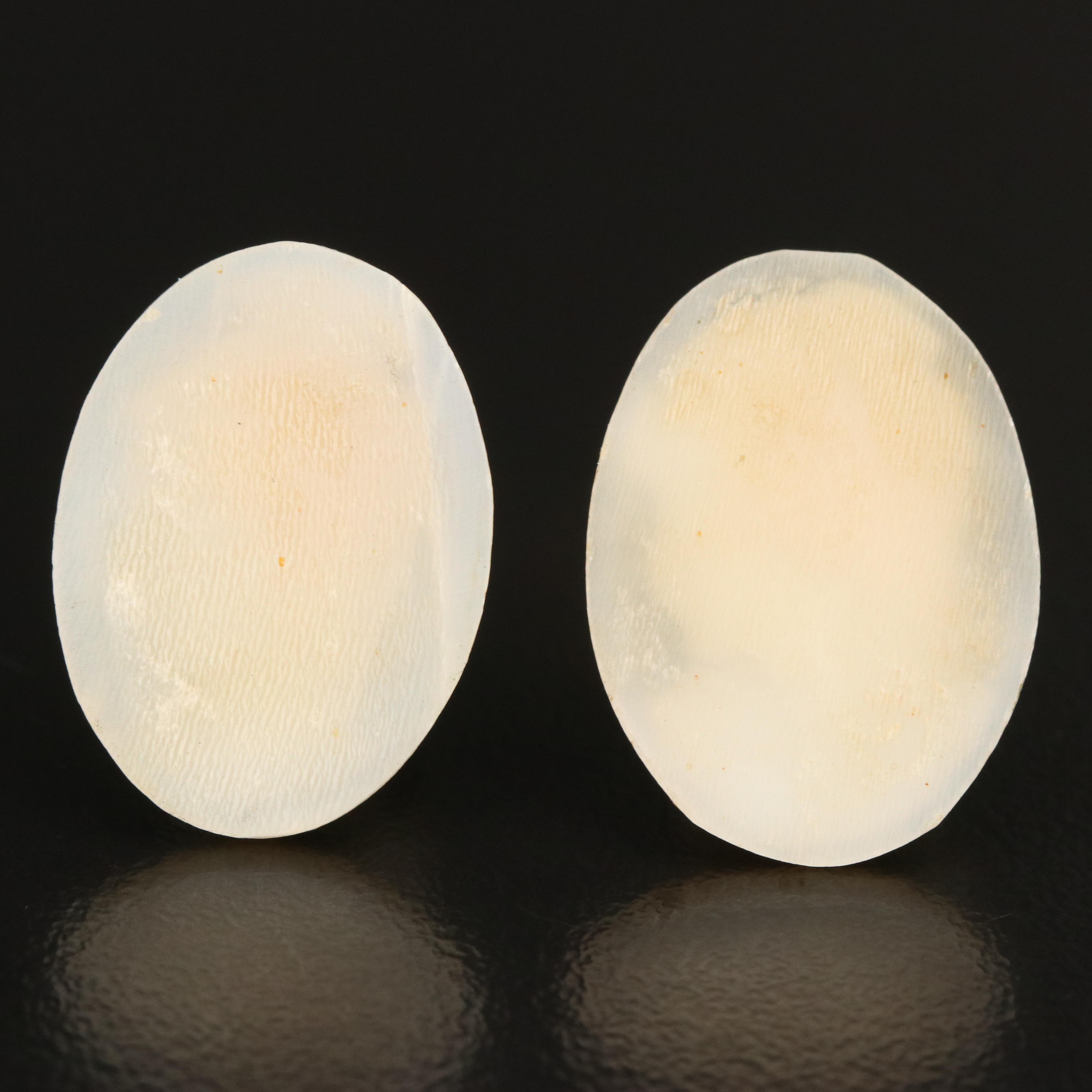 Loose Oval Shell Cameos