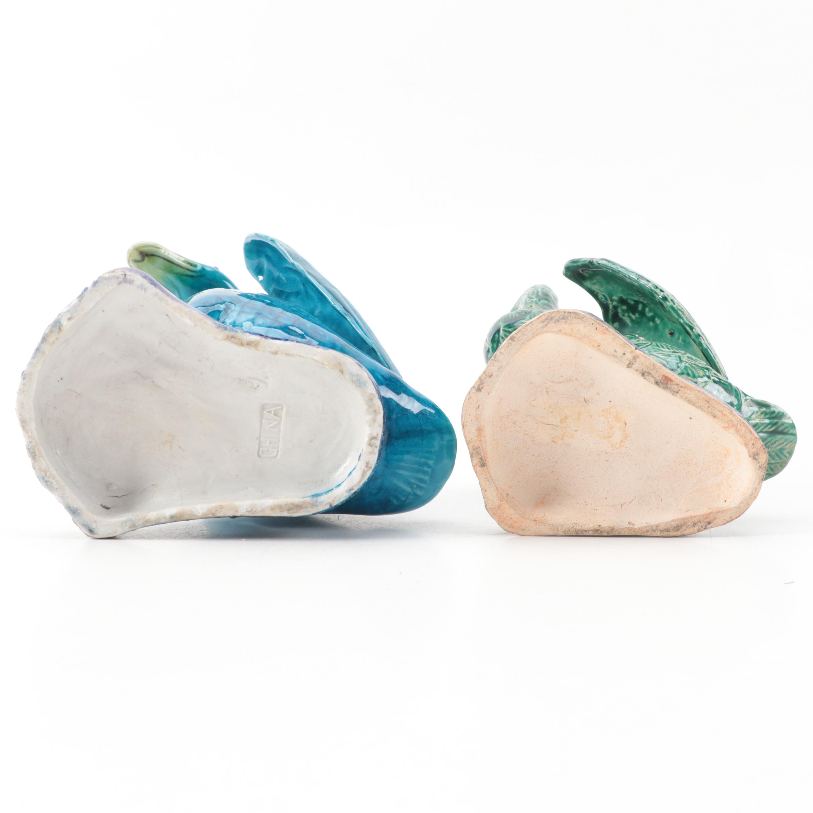 Antique Chinese Porcelain Nanking Ducks, Early 20th Century