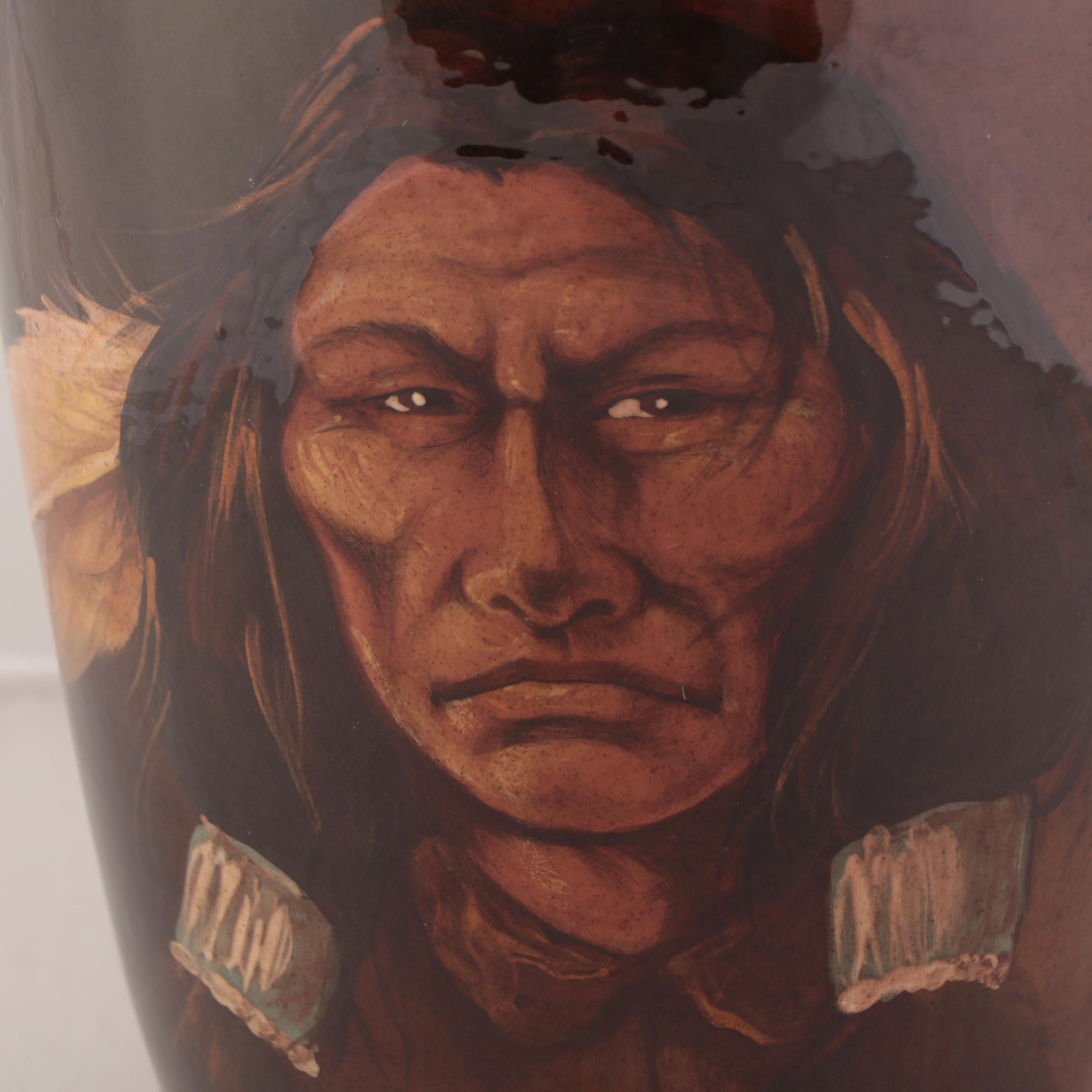 Rick Wisecarver Hand-Painted Wihoa Earthenware Vase, 1980