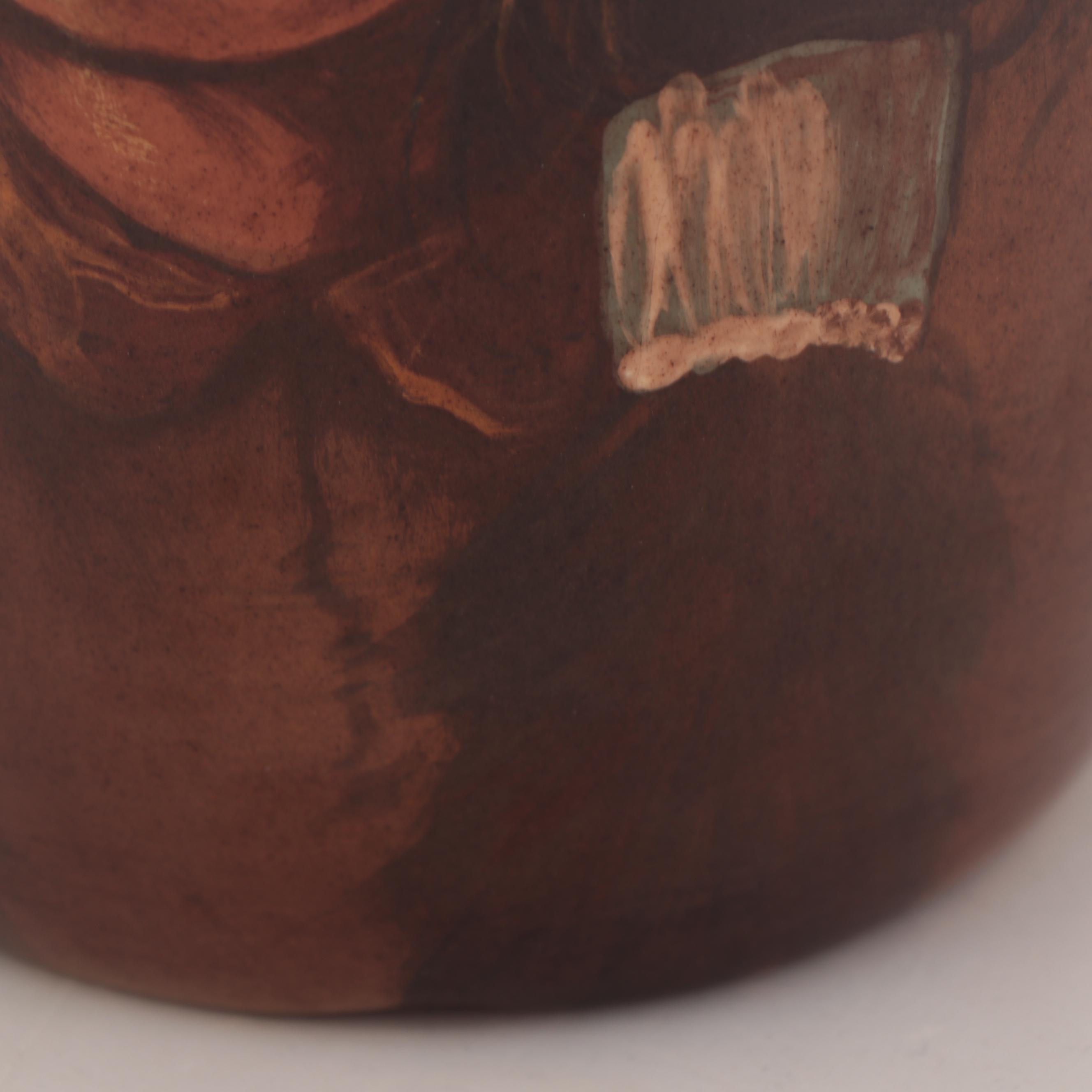 Rick Wisecarver Hand-Painted Wihoa Earthenware Vase, 1980