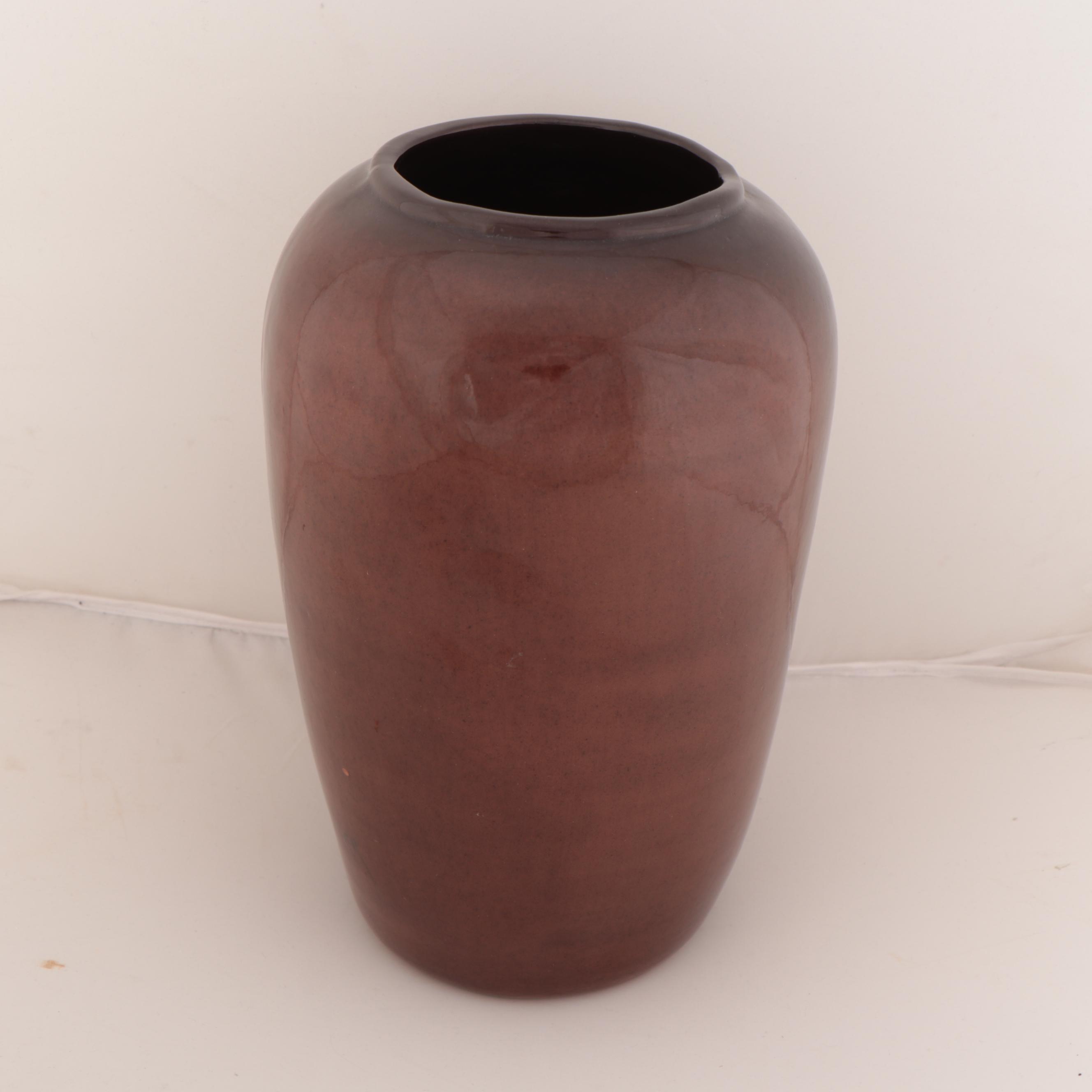 Rick Wisecarver Hand-Painted Wihoa Earthenware Vase, 1980