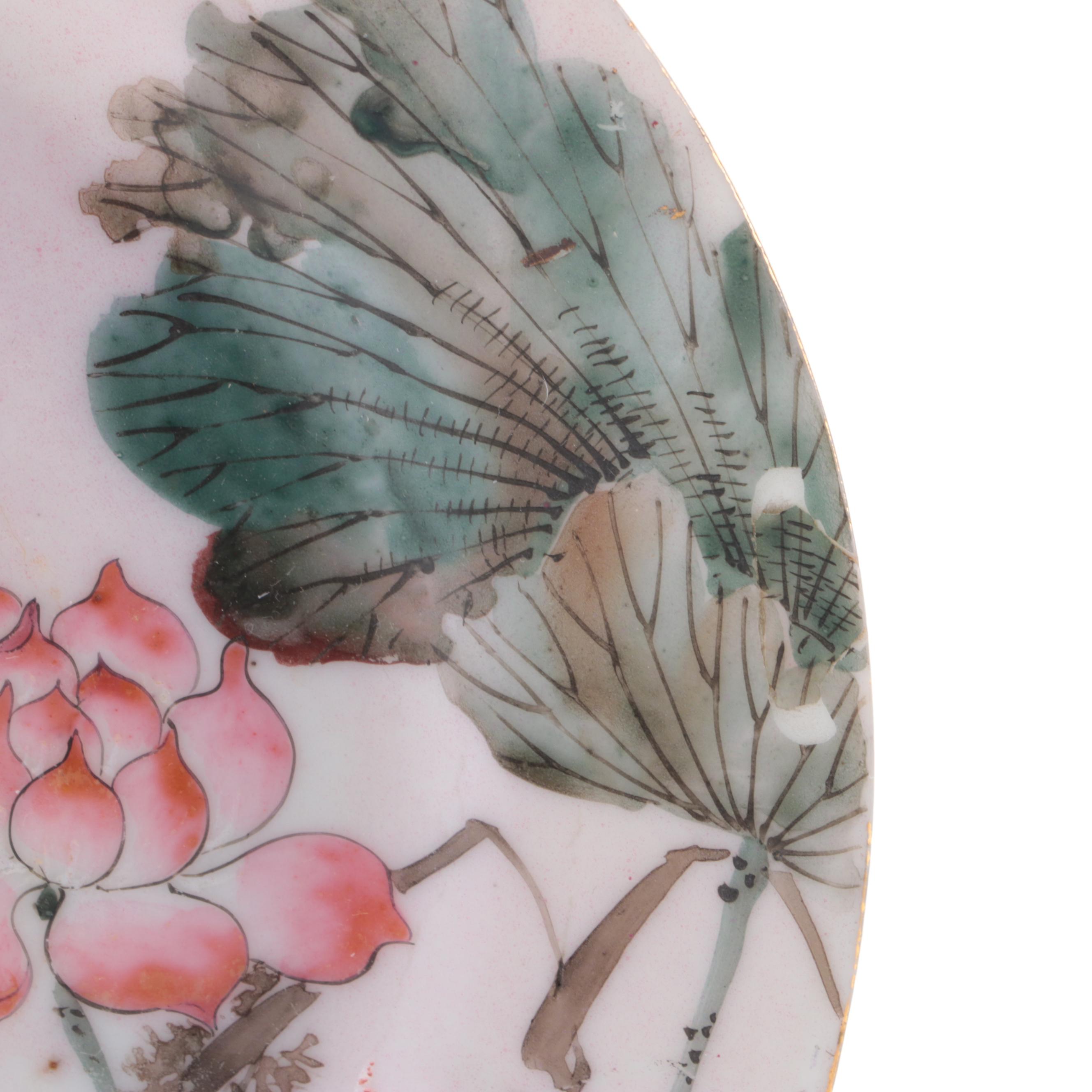 Japanese Yokohama Export Kutani Hand-Painted Porcelain Plates