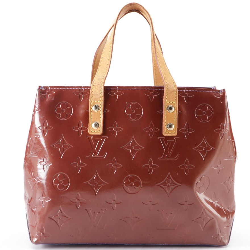 Louis Vuitton Reade PM Tote in Monogram Vernis and Vachetta Leather