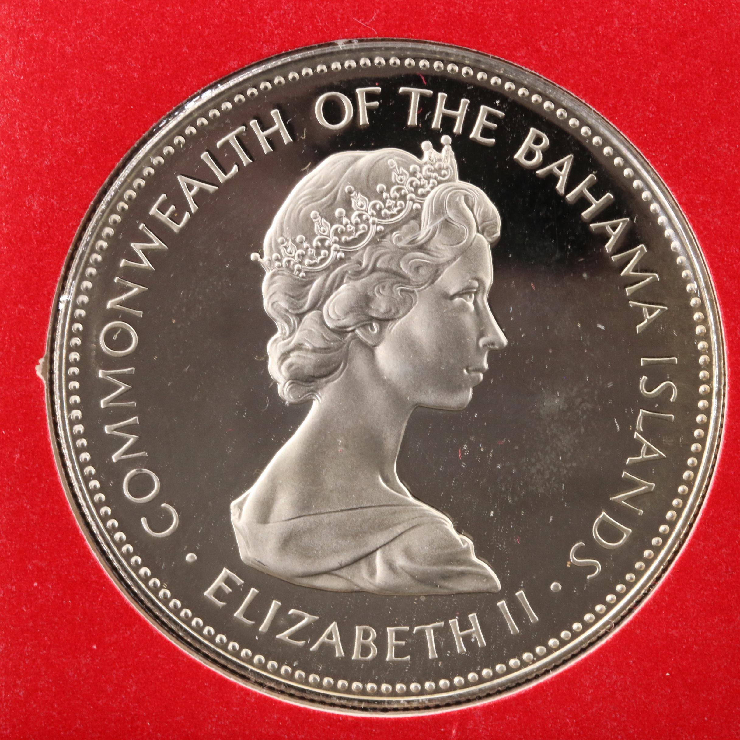 Three Bahama Islands $2 Sterling Silver Coins