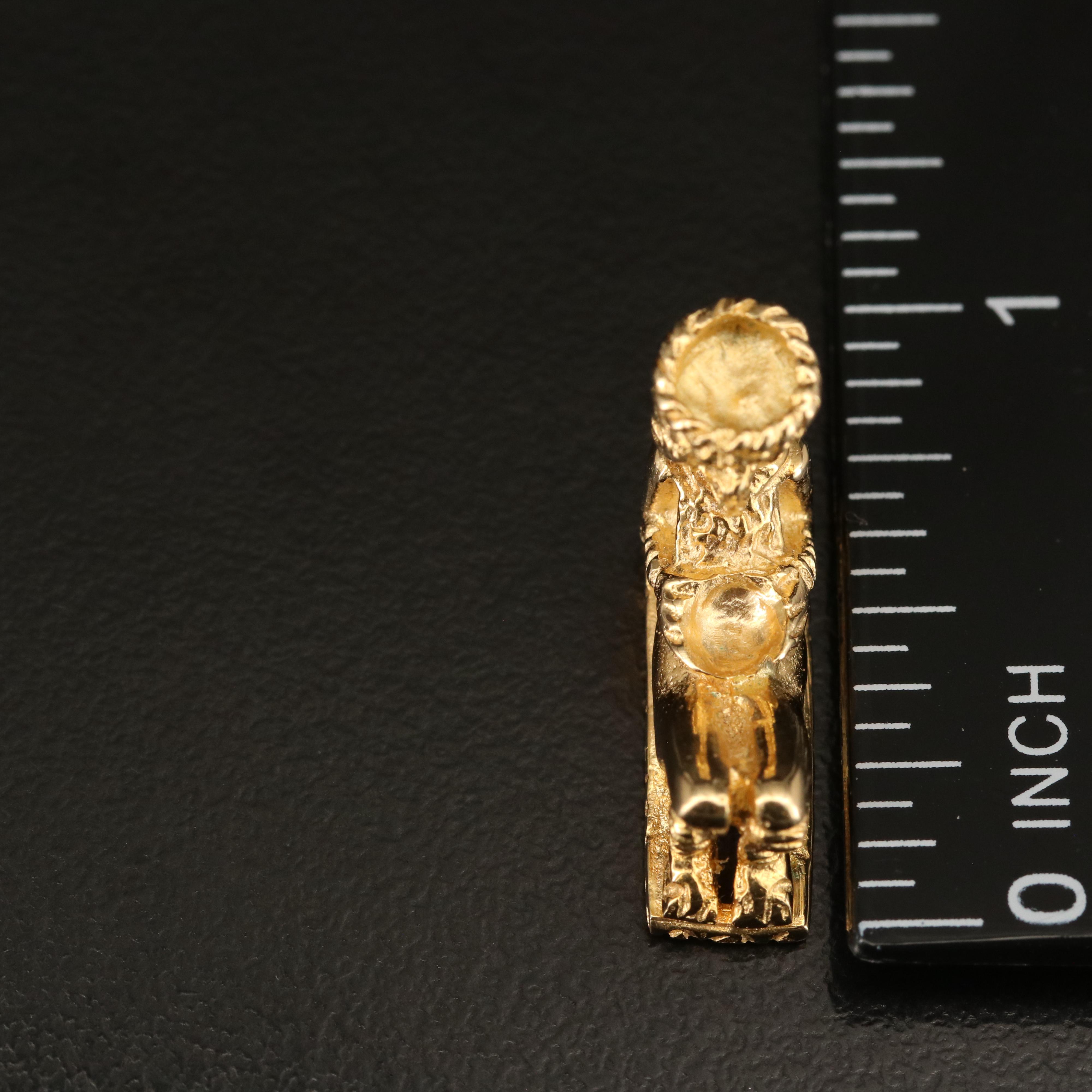 Mexican 14K Figural Pendant