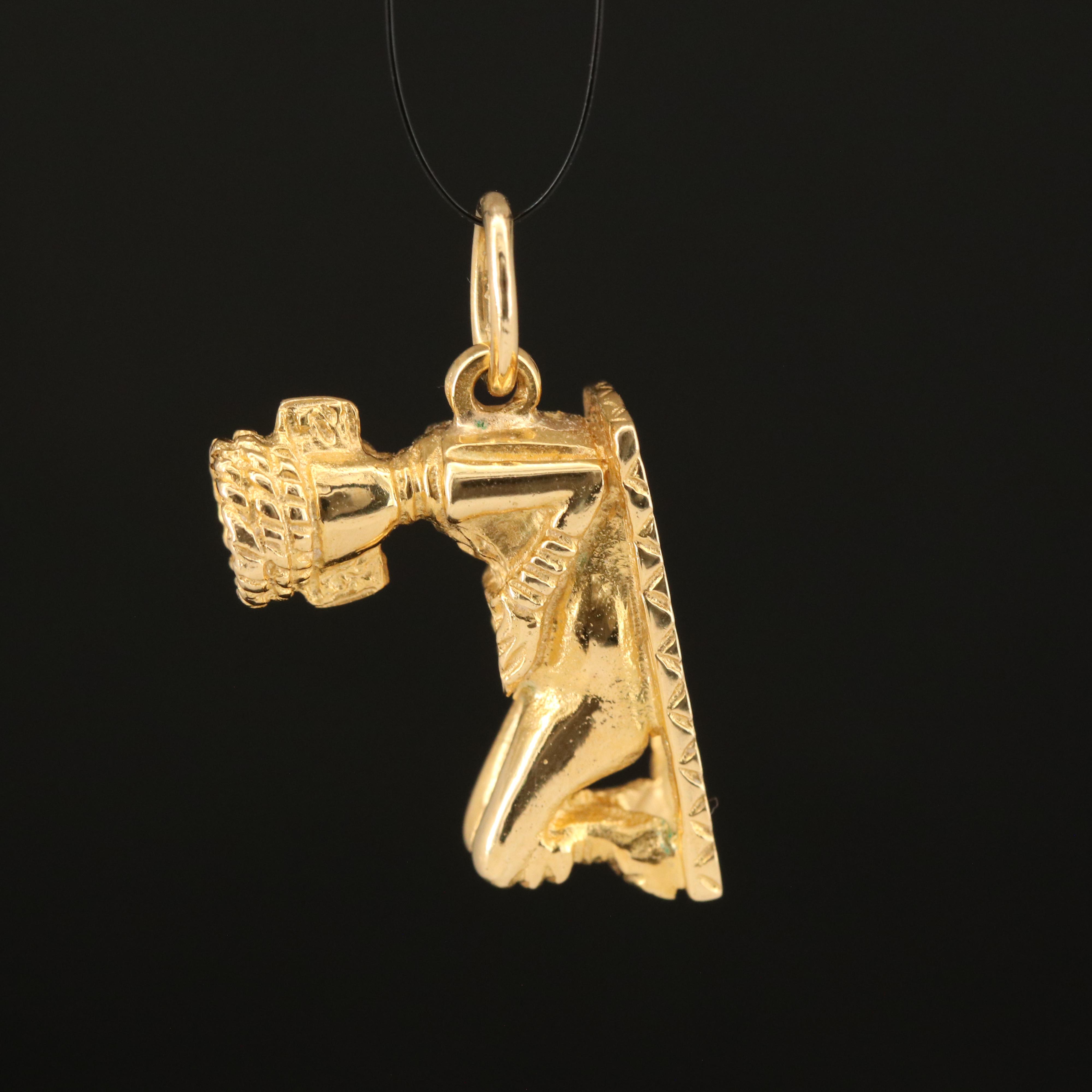 Mexican 14K Figural Pendant