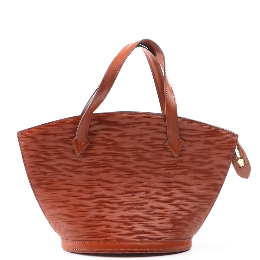 Louis Vuitton Saint Jacques PM Handbag in Kenyan Fawn Epi and Smooth Leather