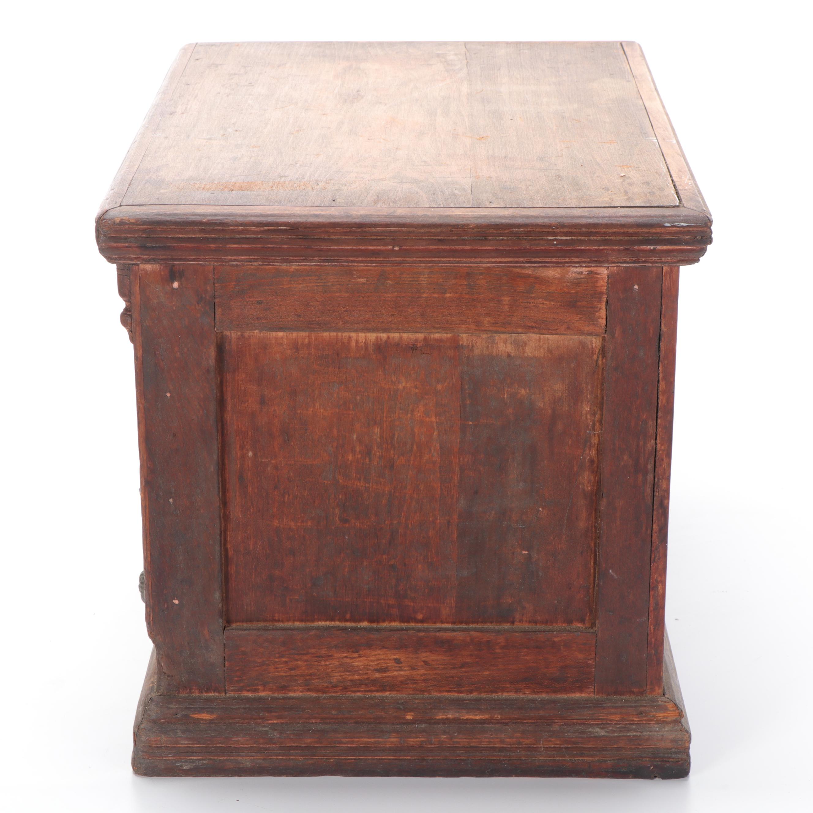 Clark's "Mile-End" Four-Drawer Wooden Spool Cabinet, Late 19th/ Early 20th C.