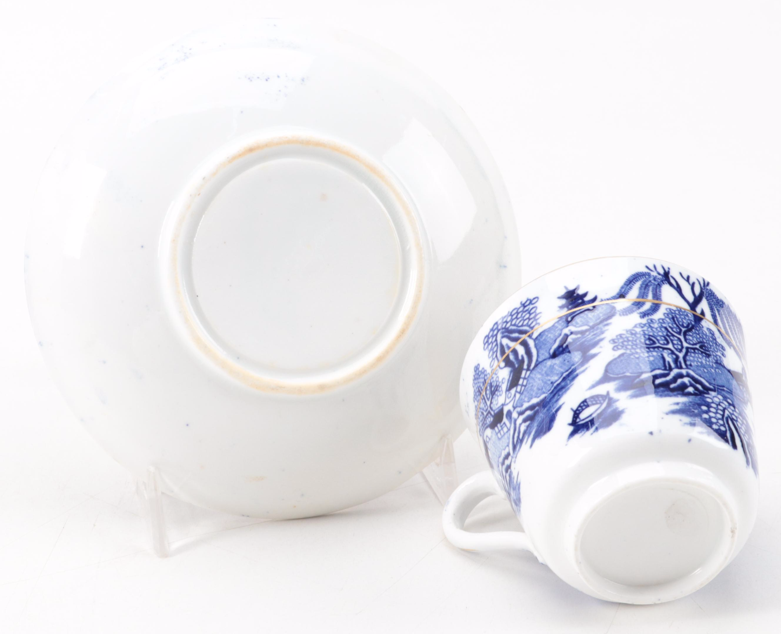 Ridgways and Other Blue Willow Transferware Dinnerware, Late 19th/Early 20th C.