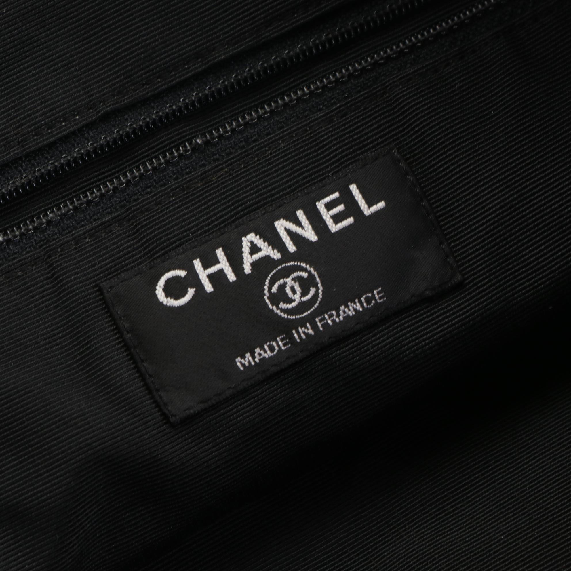 Chanel Rabbit Fur Tote Bag with Zip Pouch