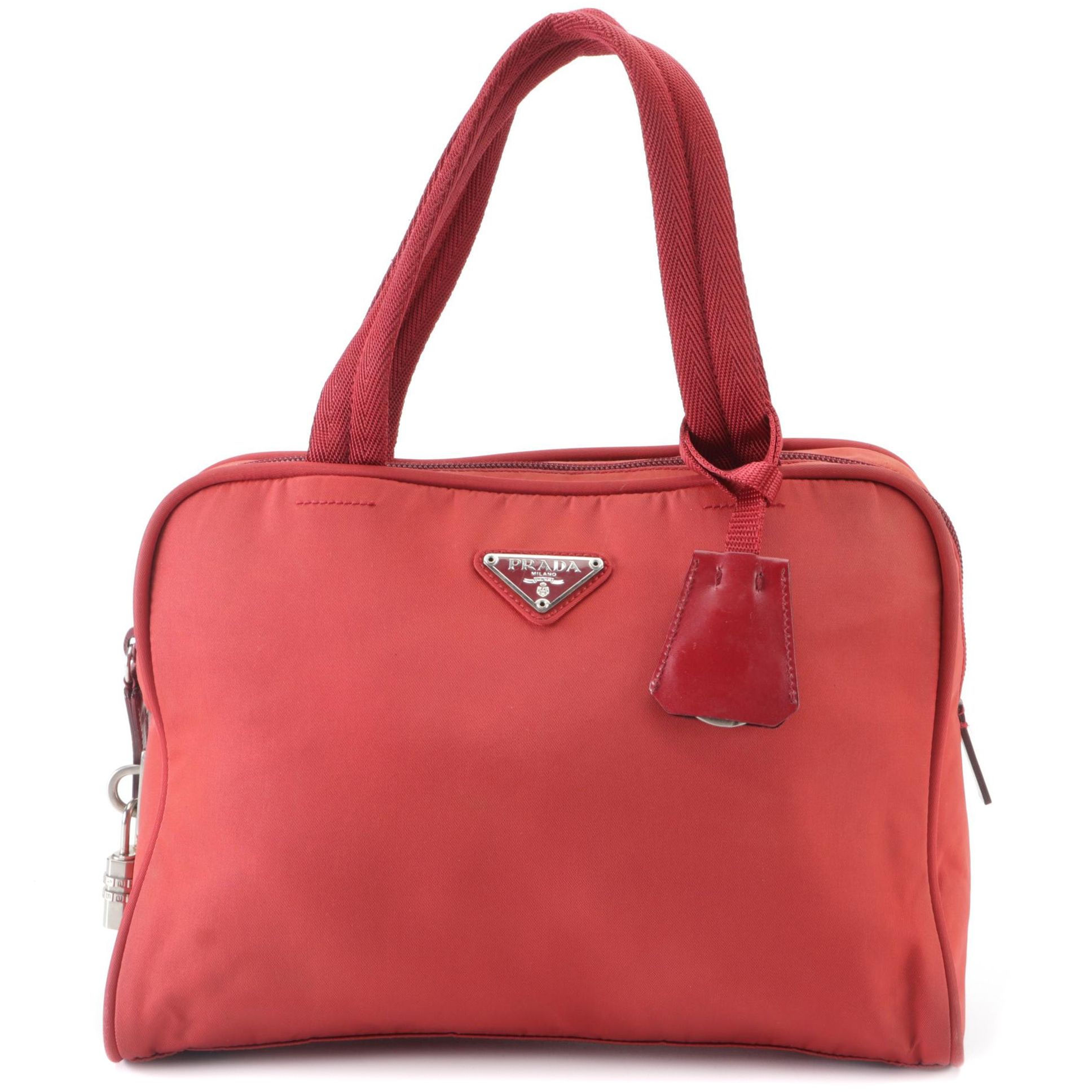 Prada Handbag in Red Twill Nylon