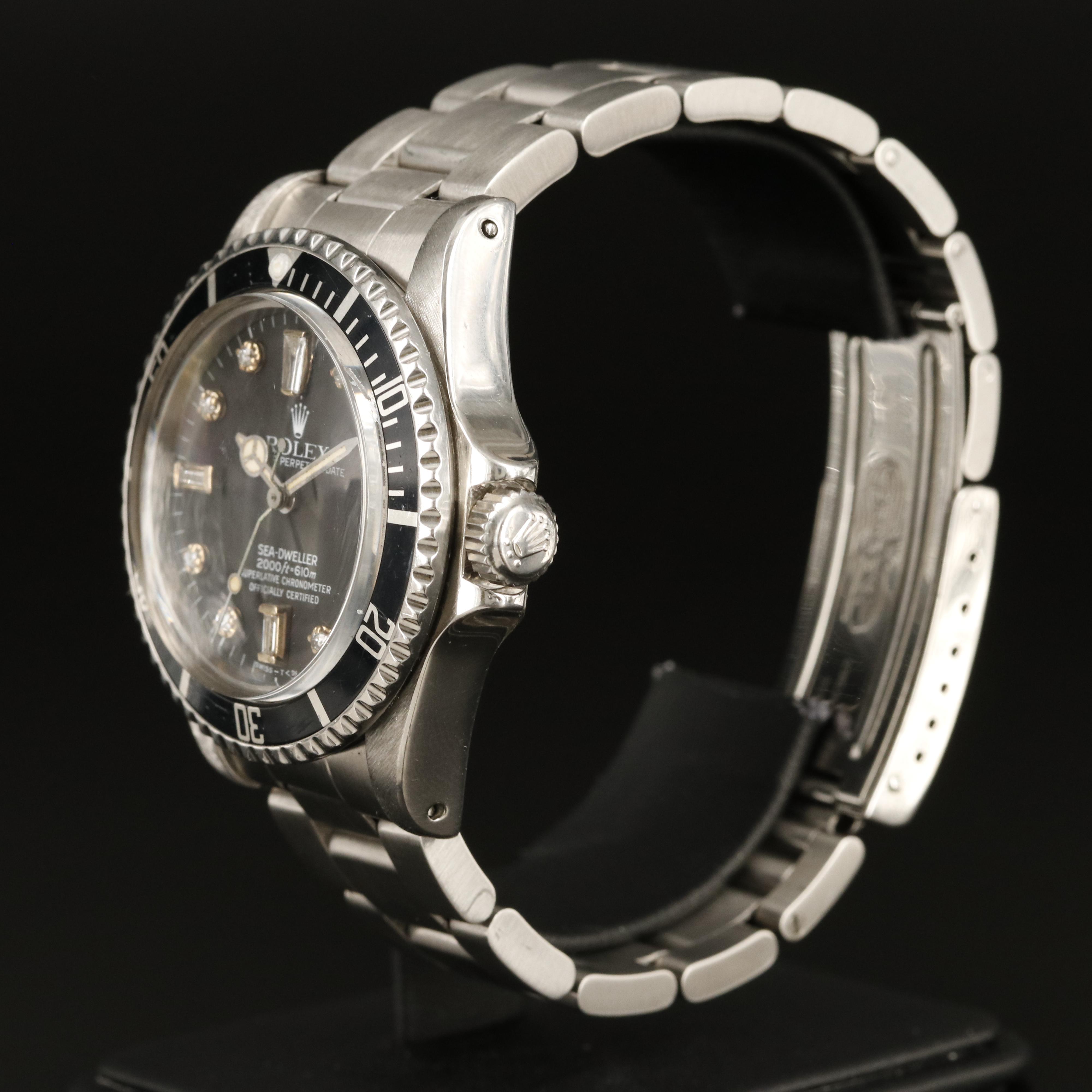 1980 Rolex Sea-Dweller Custom Diamond Dial Watch