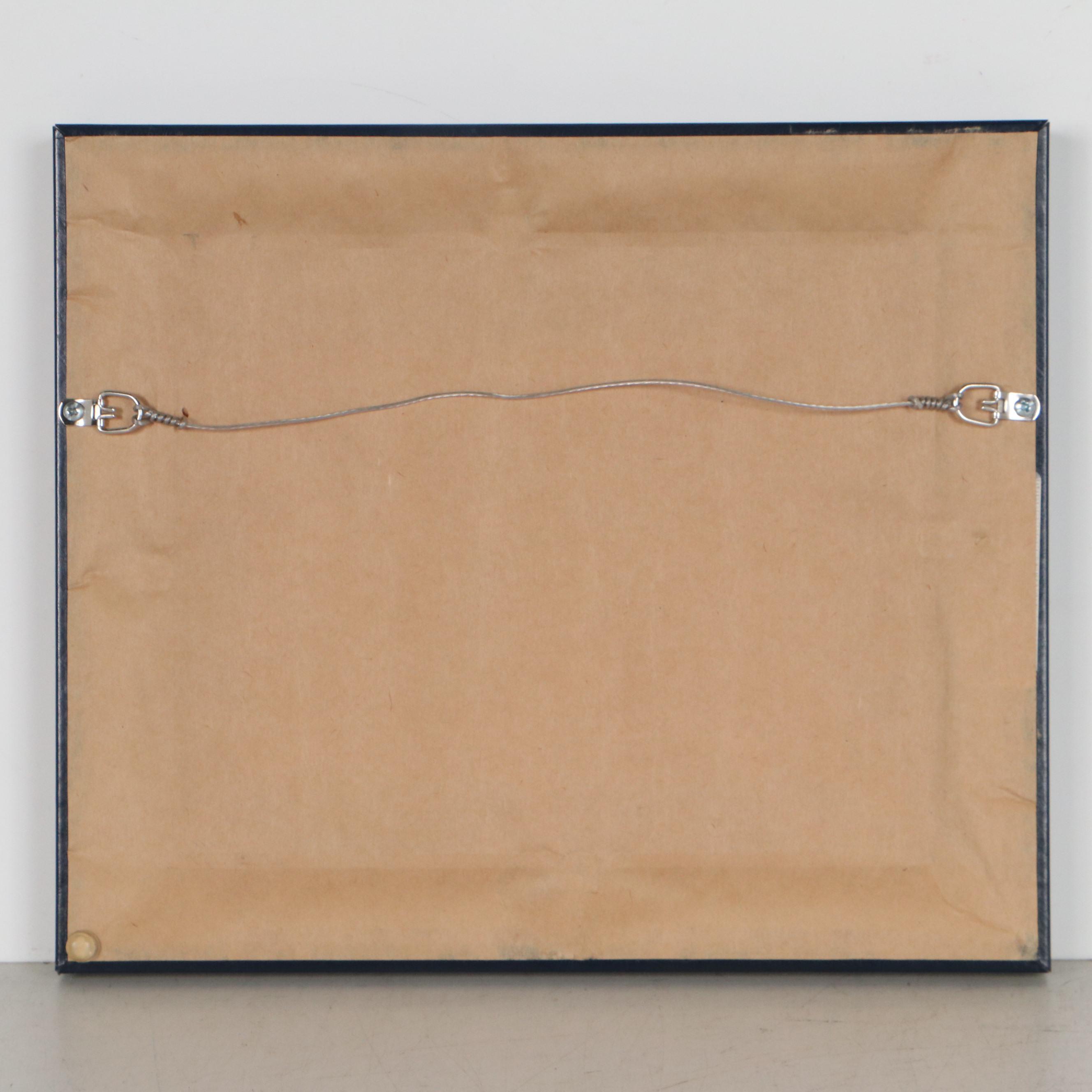 Madeleine Pyk Mixed Media Painting of Black Cats