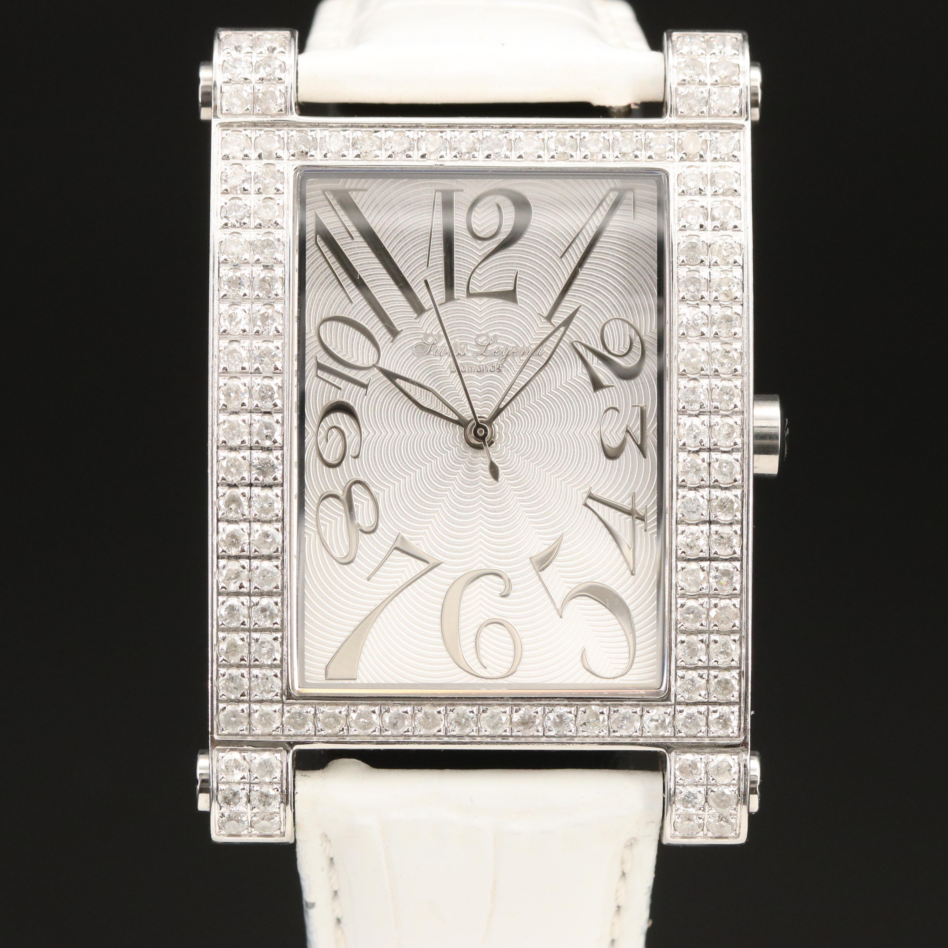 Swiss Legend Tank-Style Diamond Watch