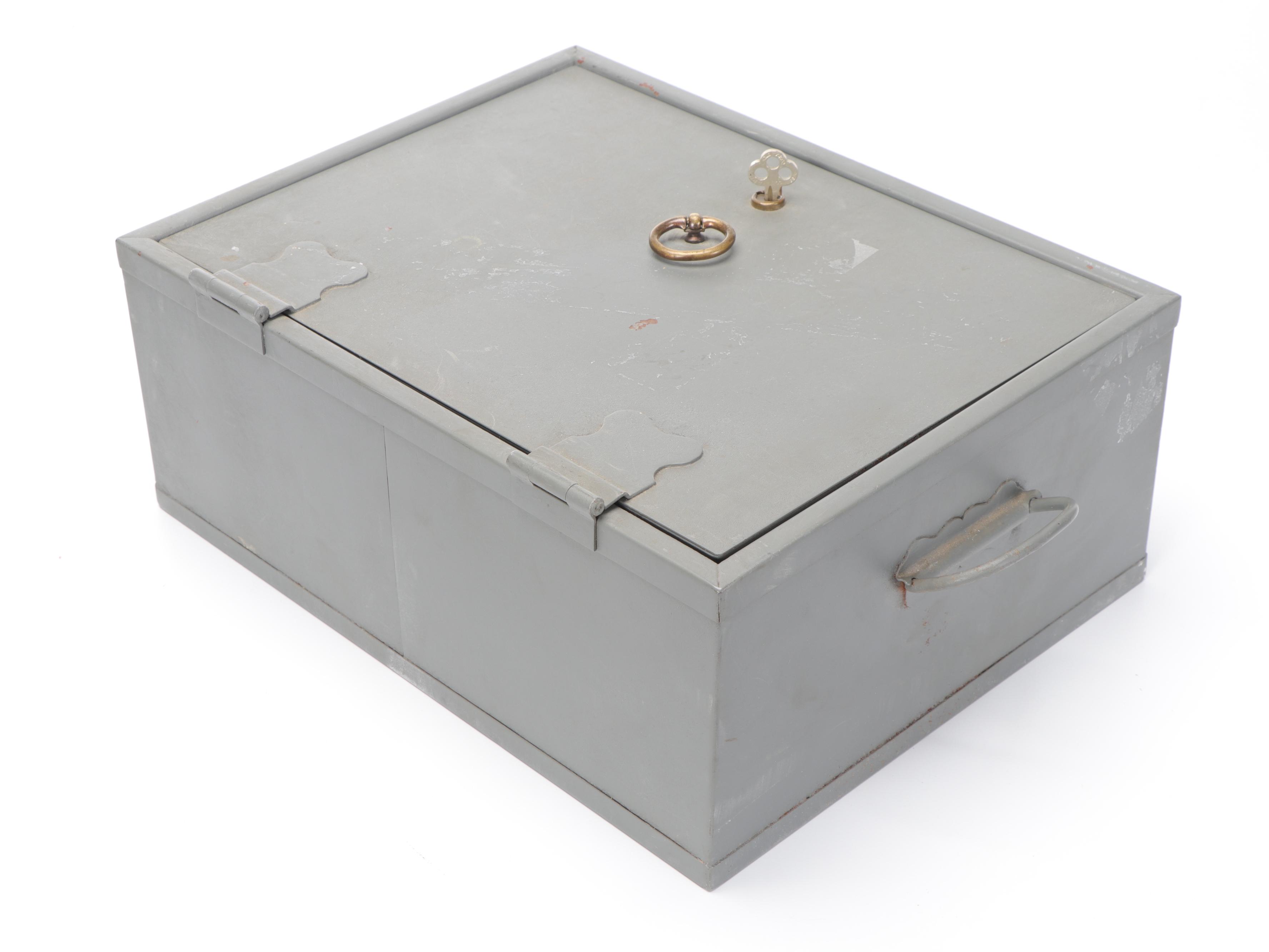 Meilink Steel Safe Co. "Hercules" Fireproof Key-Lock Box Safe
