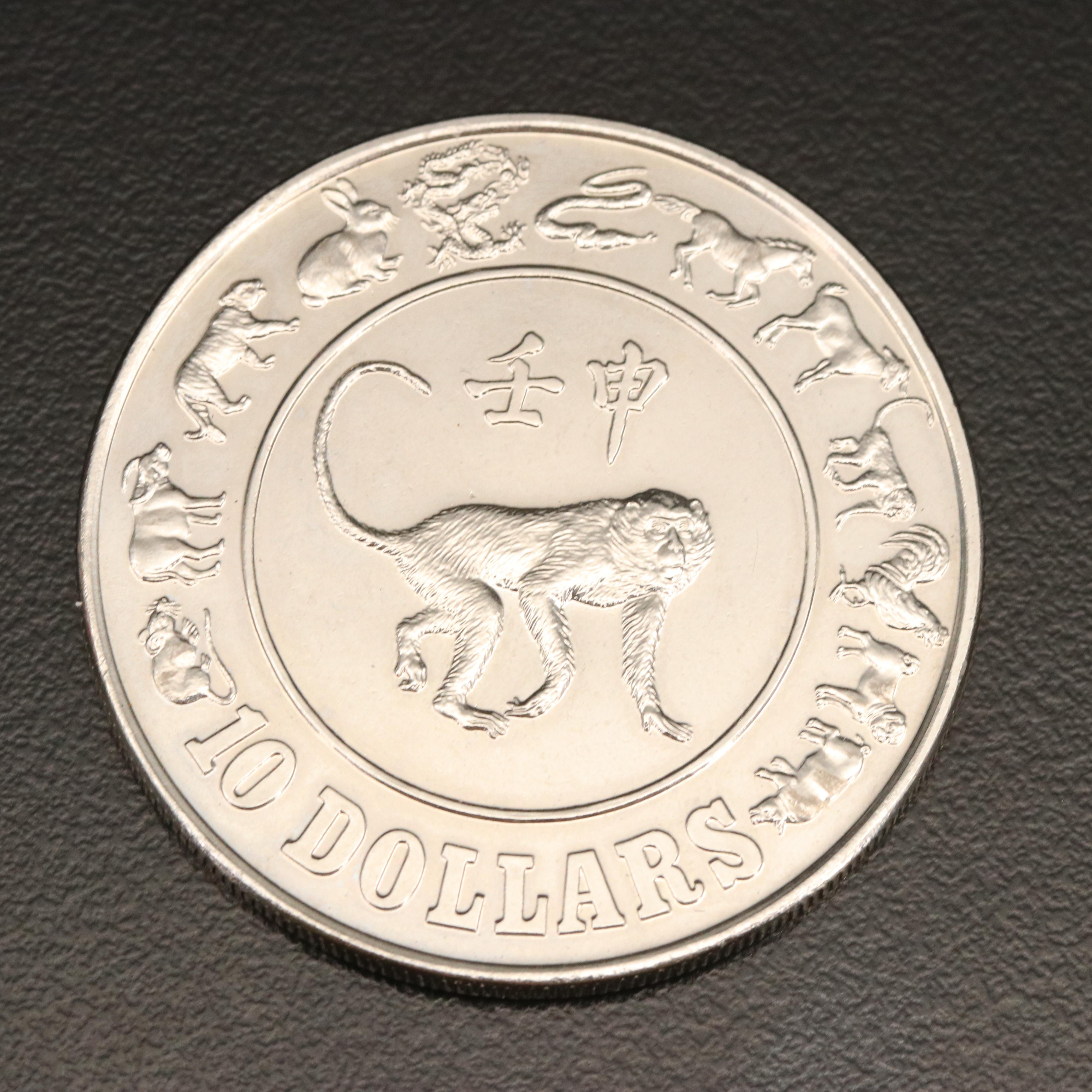 1992 Singapore $10 Coin