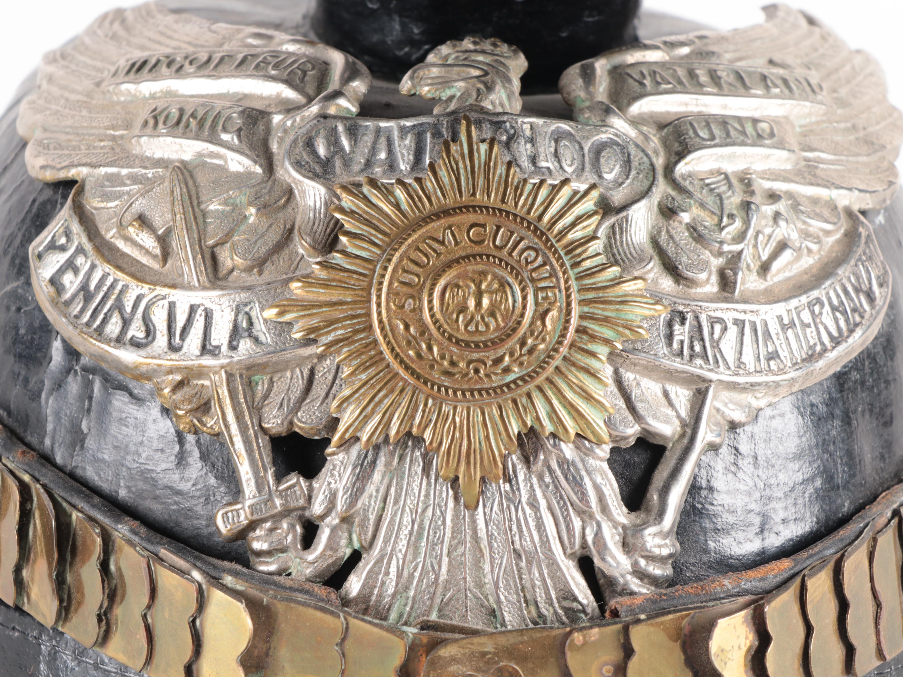 WWI Prussian Uhlan Lancer Officer's Helmet