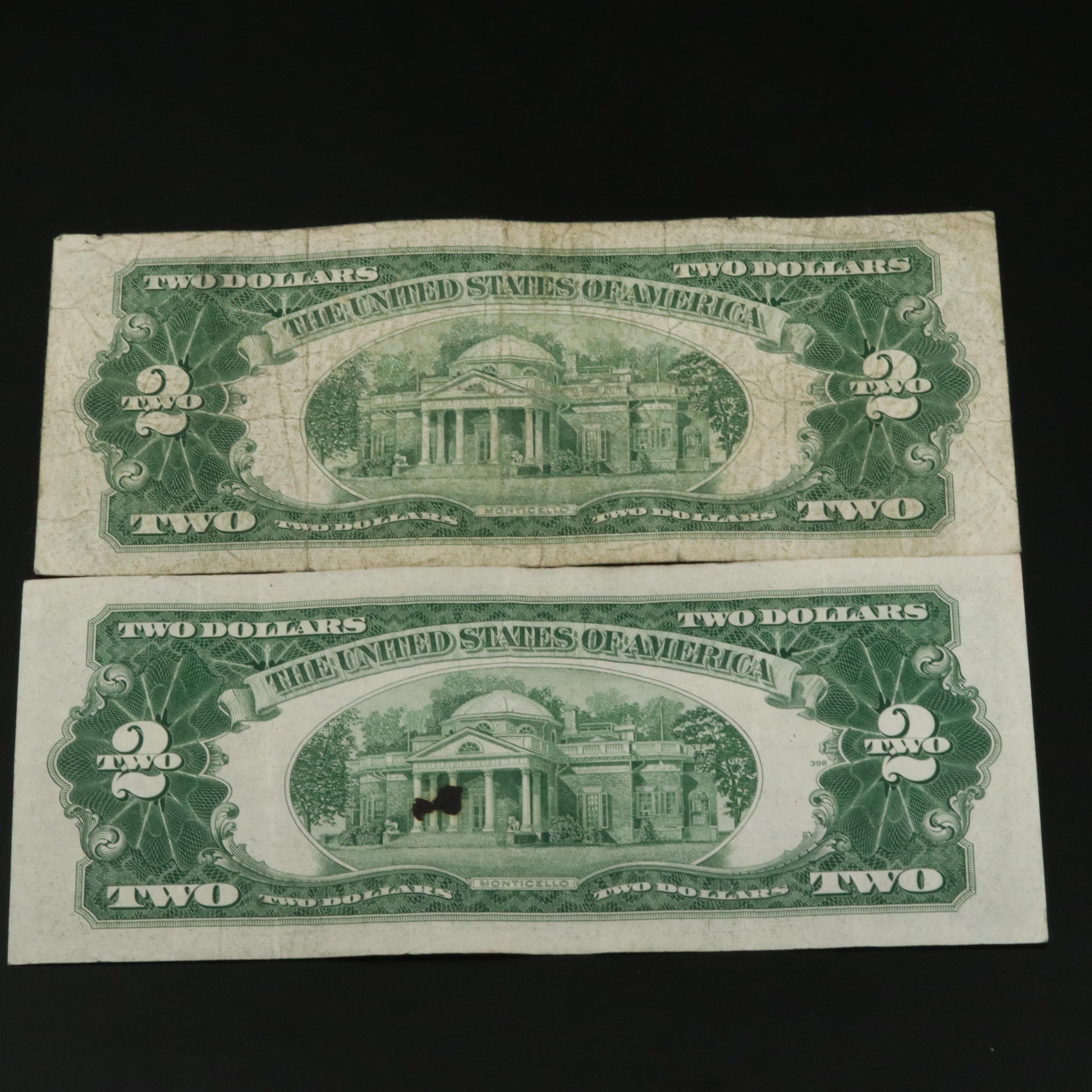 Thirty $2 United States Notes Ranging from 1953-1963
