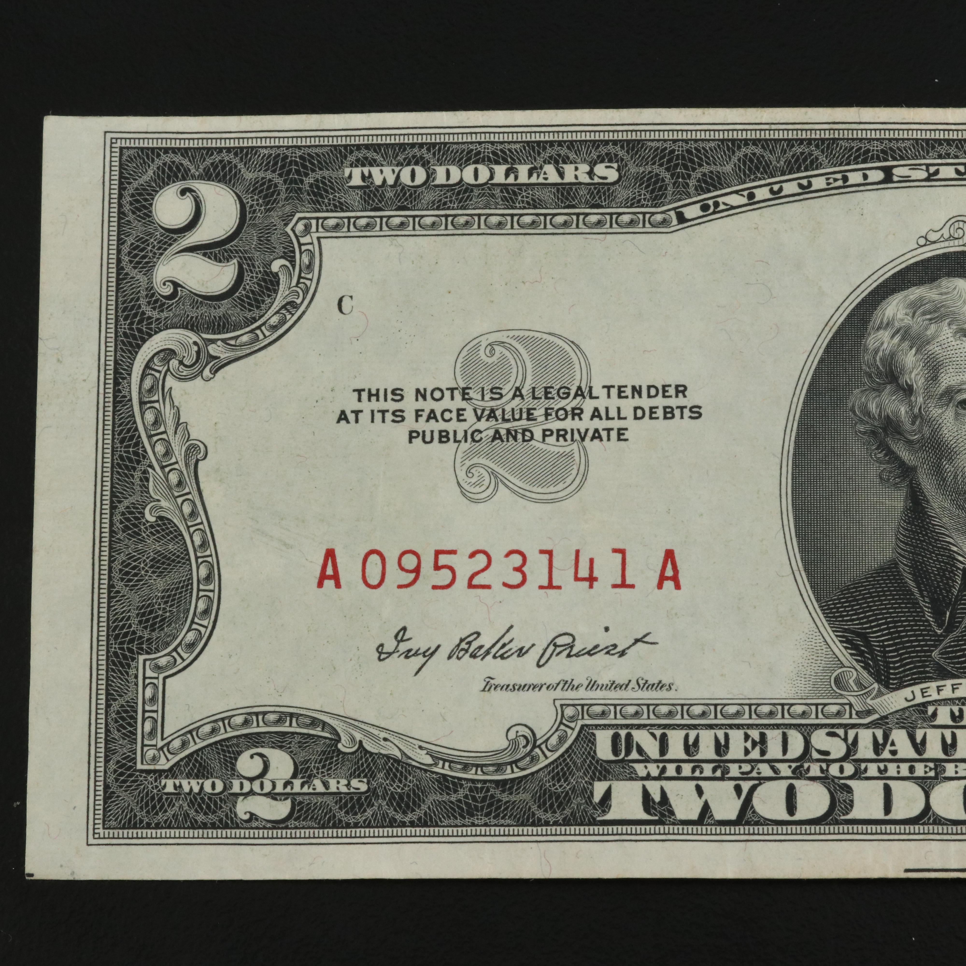 Thirty $2 United States Notes Ranging from 1953-1963
