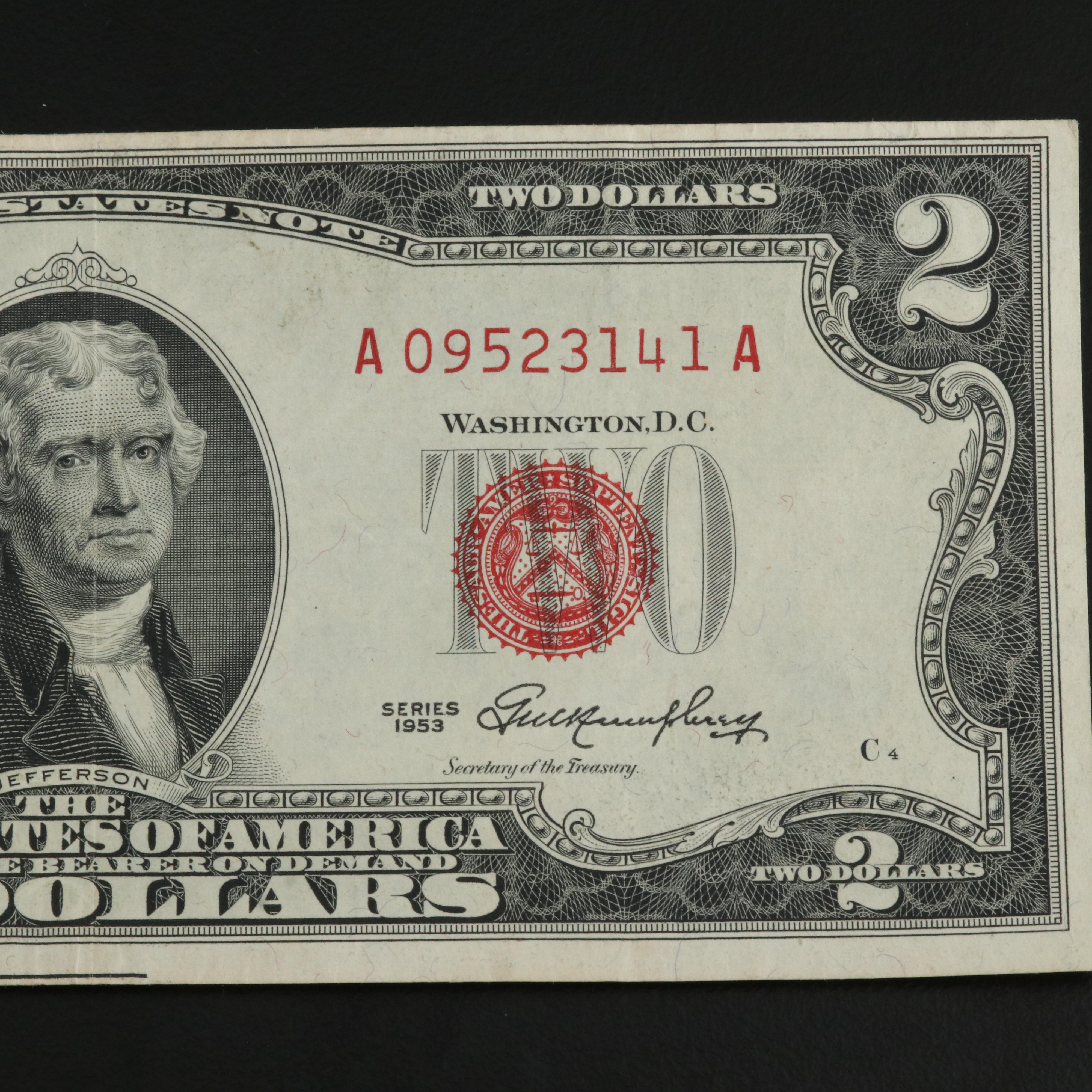 Thirty $2 United States Notes Ranging from 1953-1963