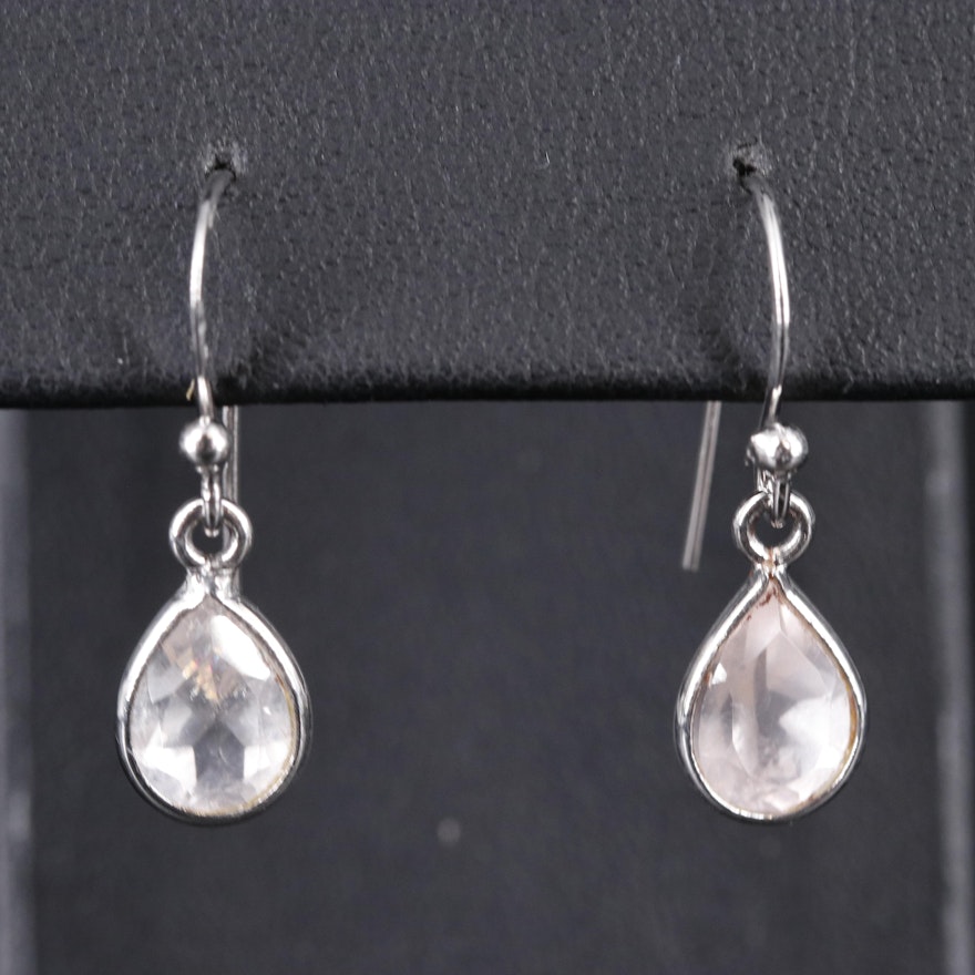 Sterling Gemstone Drop Earrings