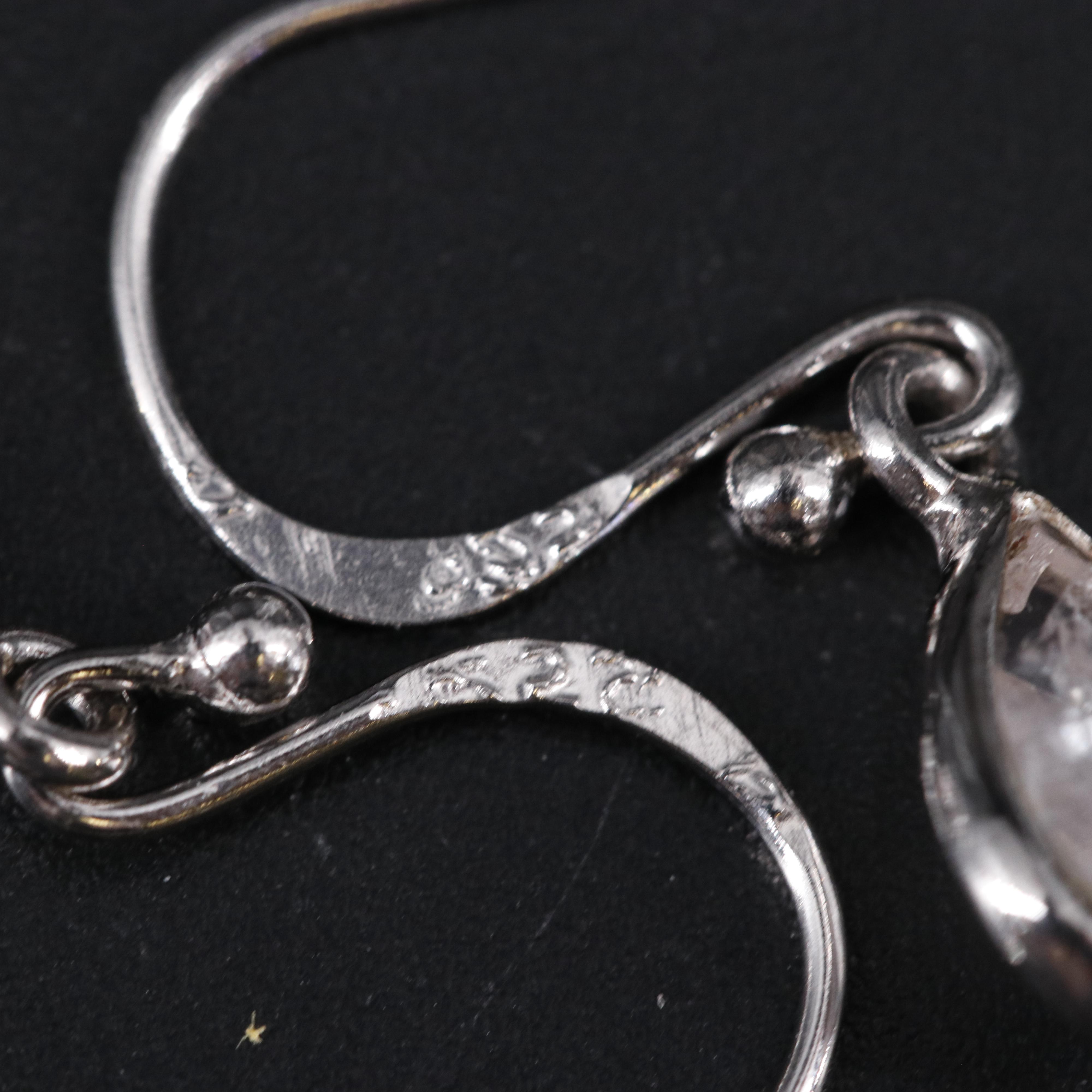 Sterling Gemstone Drop Earrings