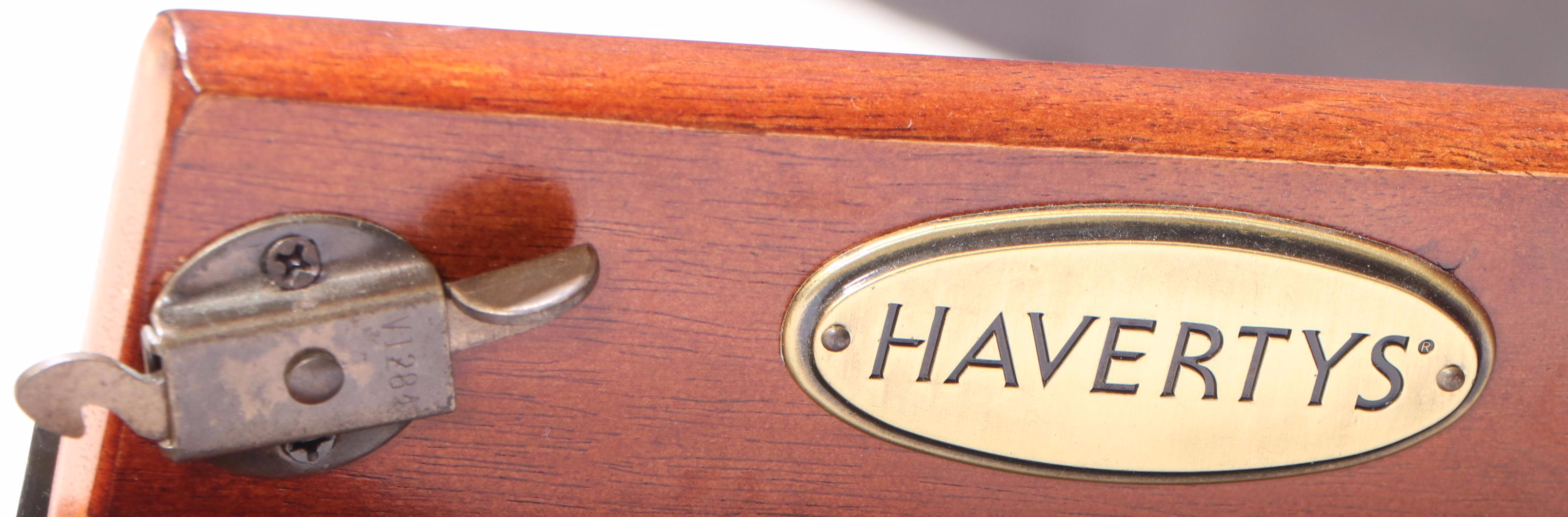 Haverty's Cherry Stained Birch Executive's Modular Desk