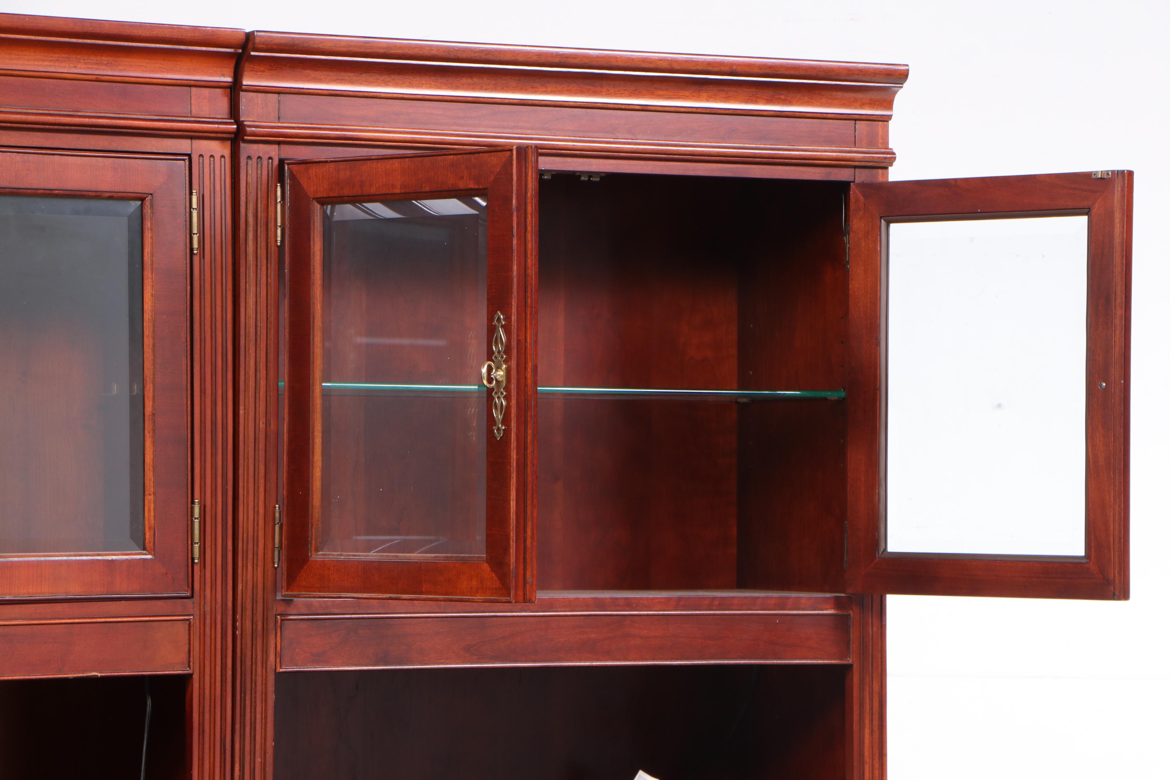 Haverty's Cherry Stained Birch Executive's Modular Desk