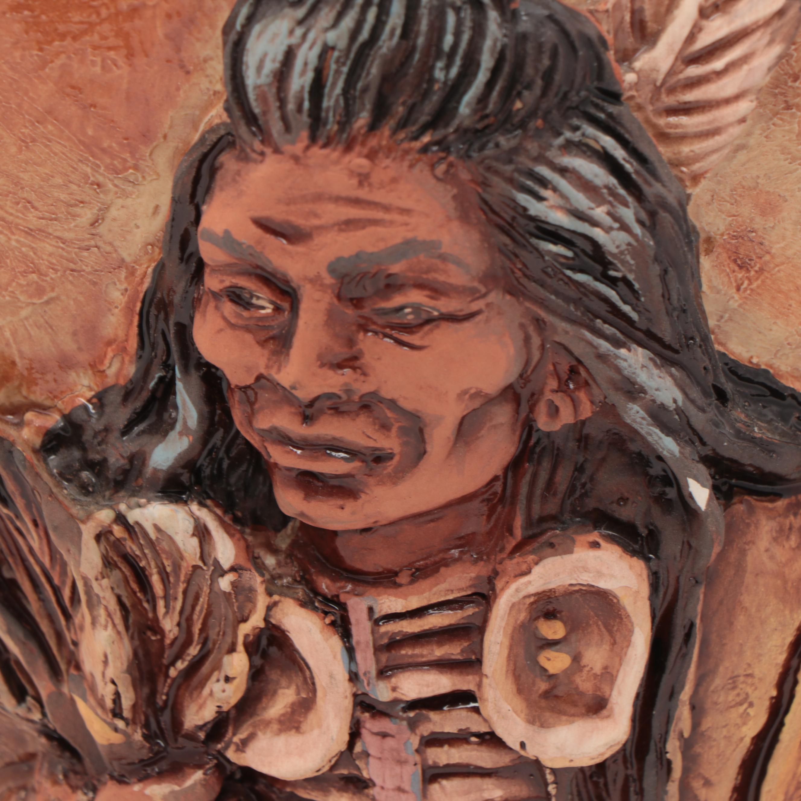 Rick Wisecarver Hand-Painted Wihoa Earthenware Vase, 1985