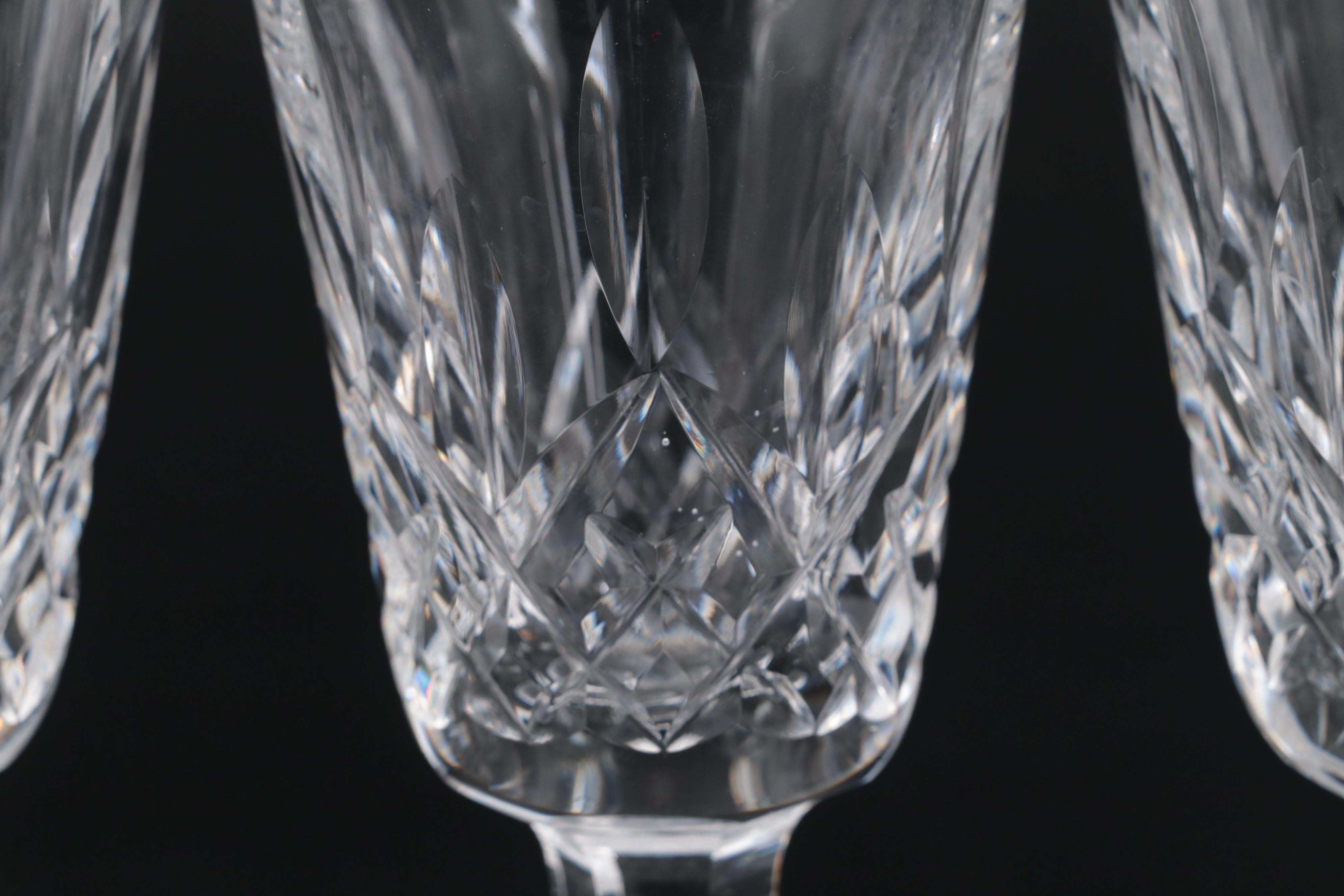 Waterford Crystal "Lismore" Sherry Glasses, Mid to Late 20th Century