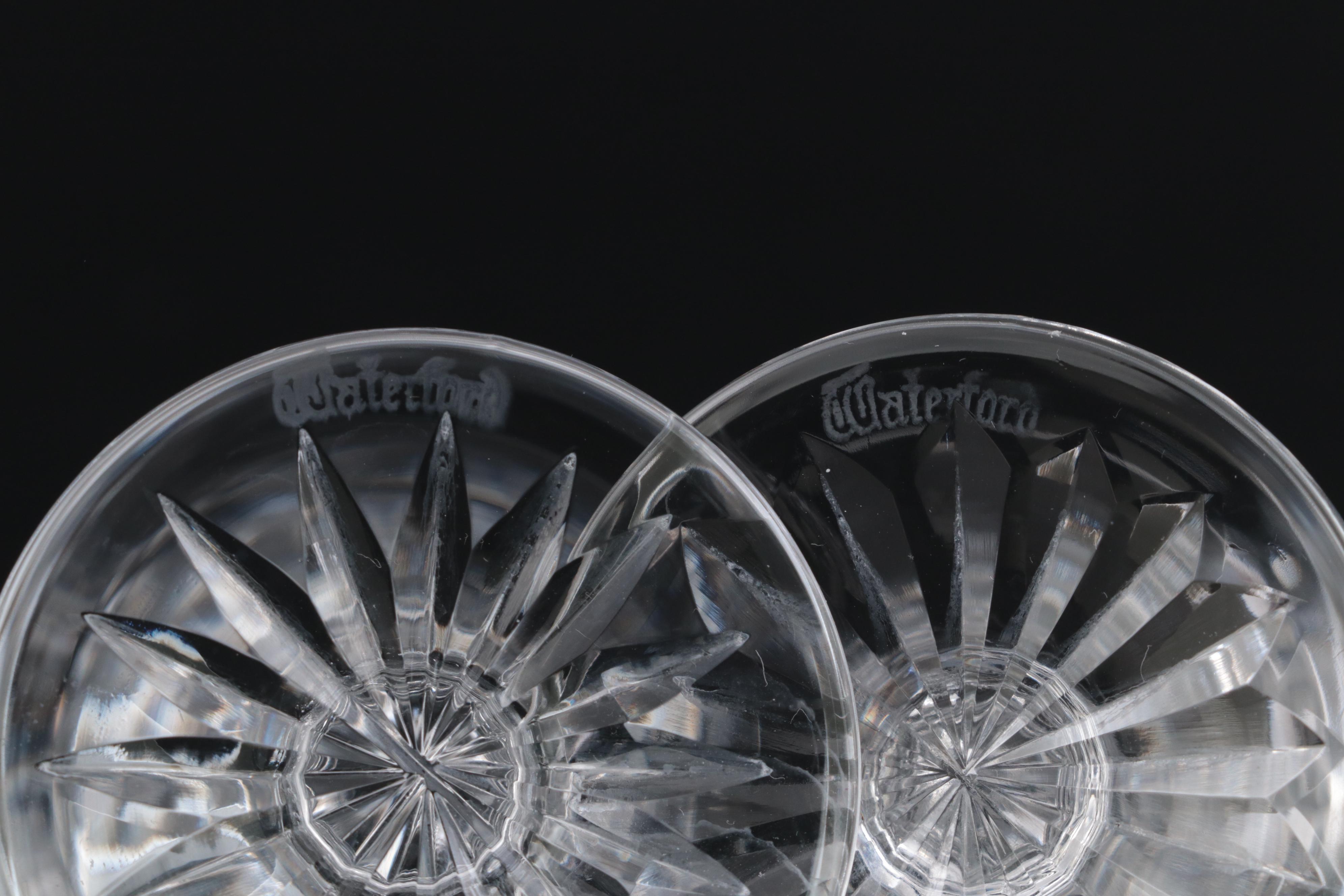 Waterford Crystal "Lismore" Sherry Glasses, Mid to Late 20th Century