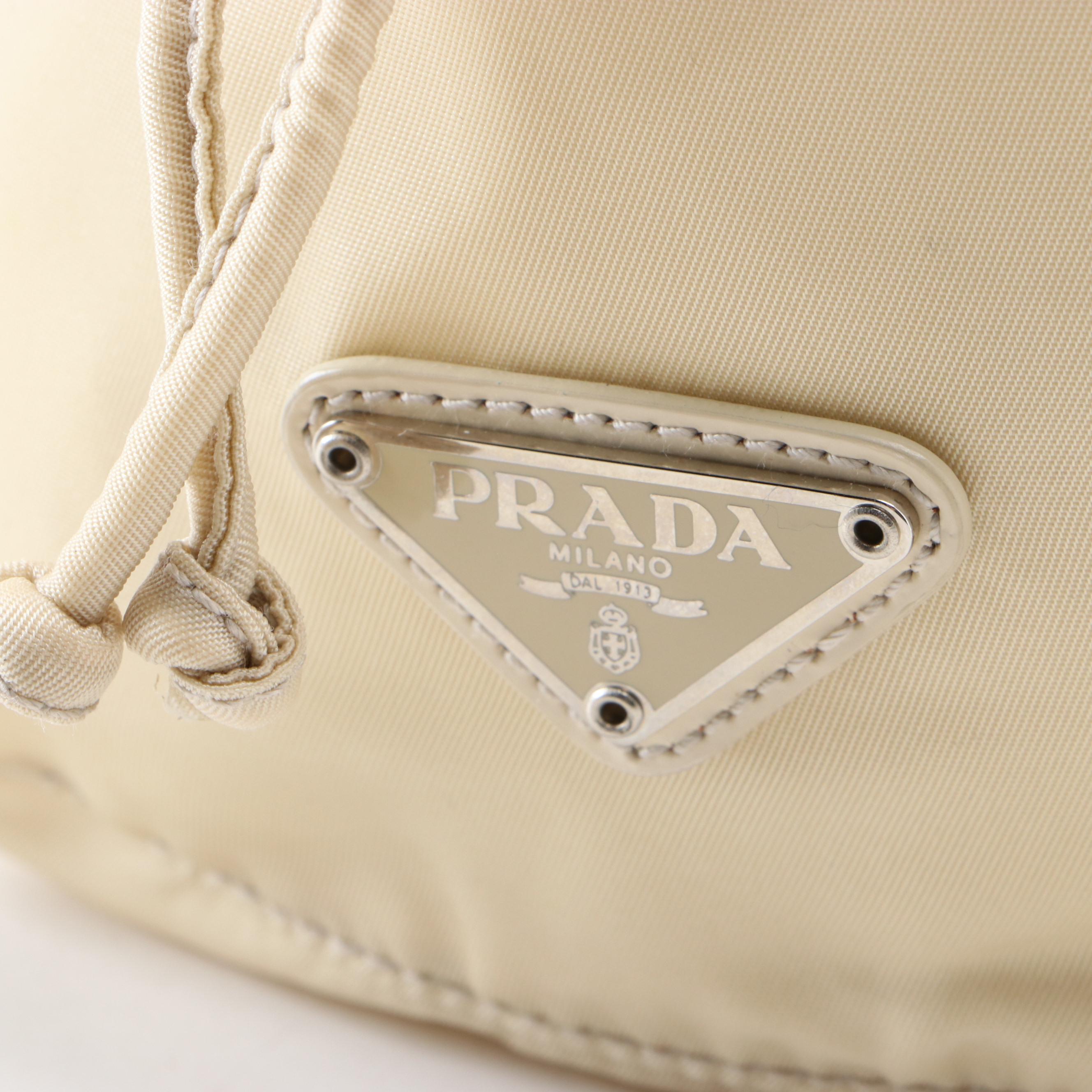 Prada Nylon Tessuto Drawstring Pouch