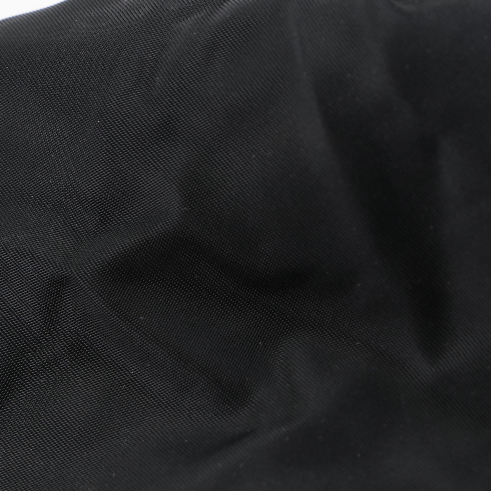 Prada Vela Sport Bag in Black Nylon with Leather Trim