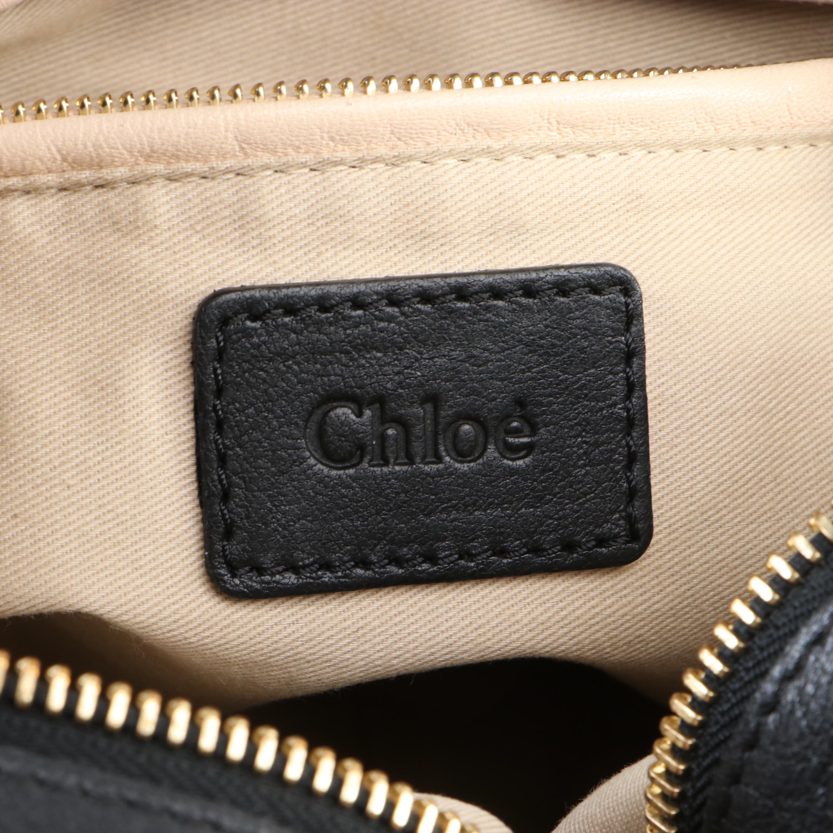 Chloé Paraty Black Leather Two-Way Bag