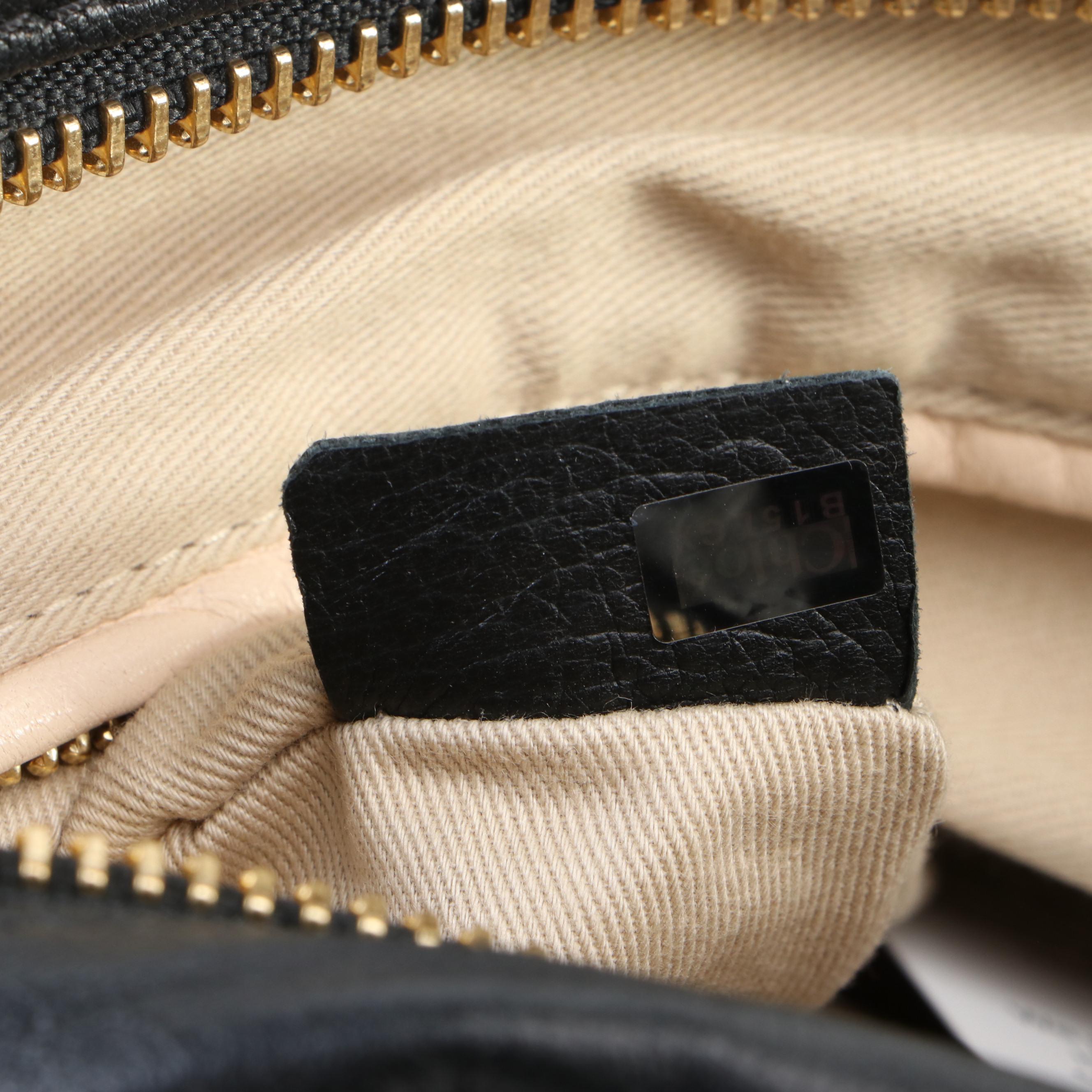 Chloé Paraty Black Leather Two-Way Bag