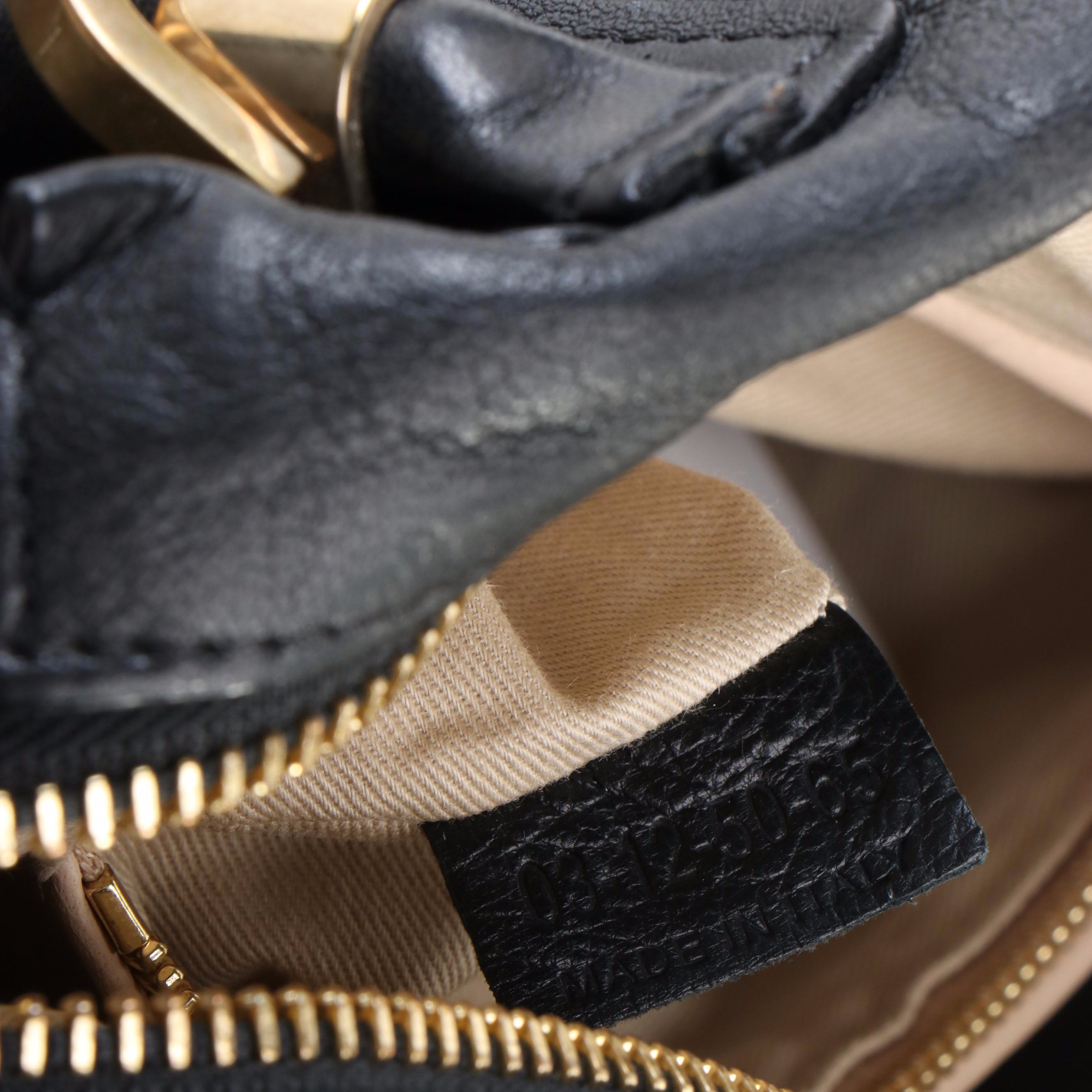 Chloé Paraty Black Leather Two-Way Bag