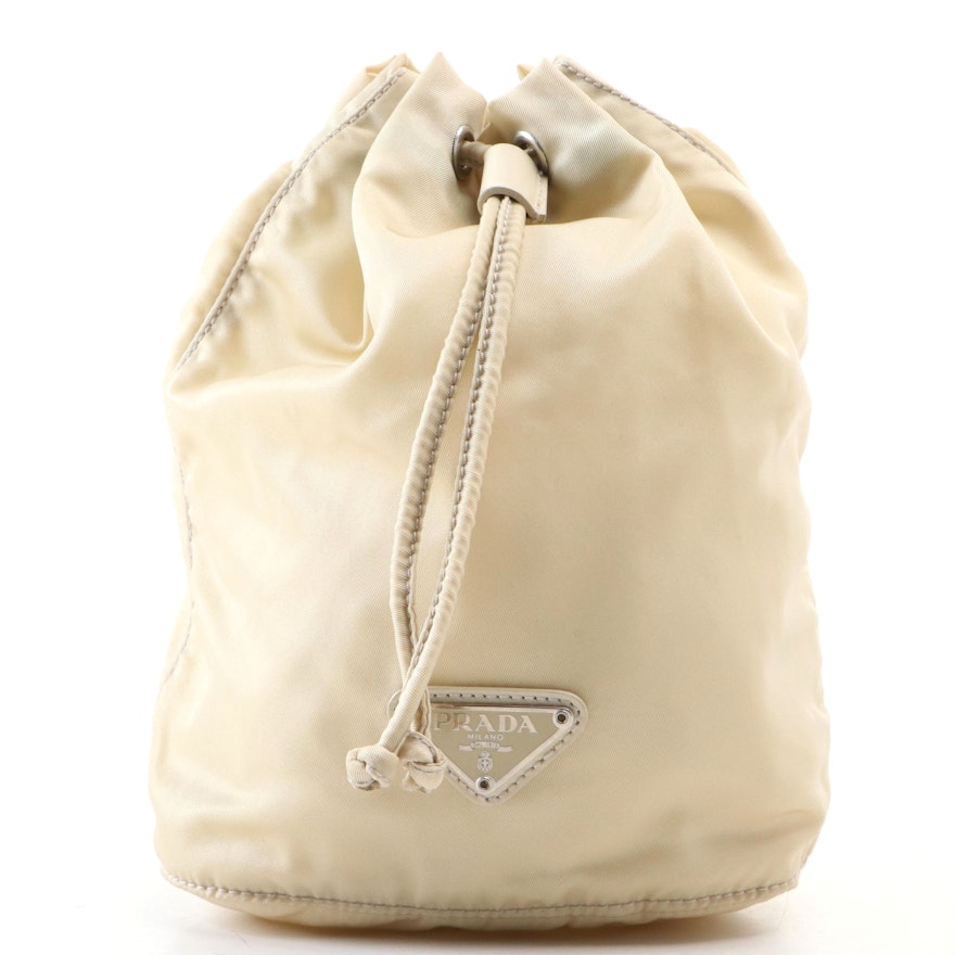 Prada Nylon Tessuto Drawstring Pouch