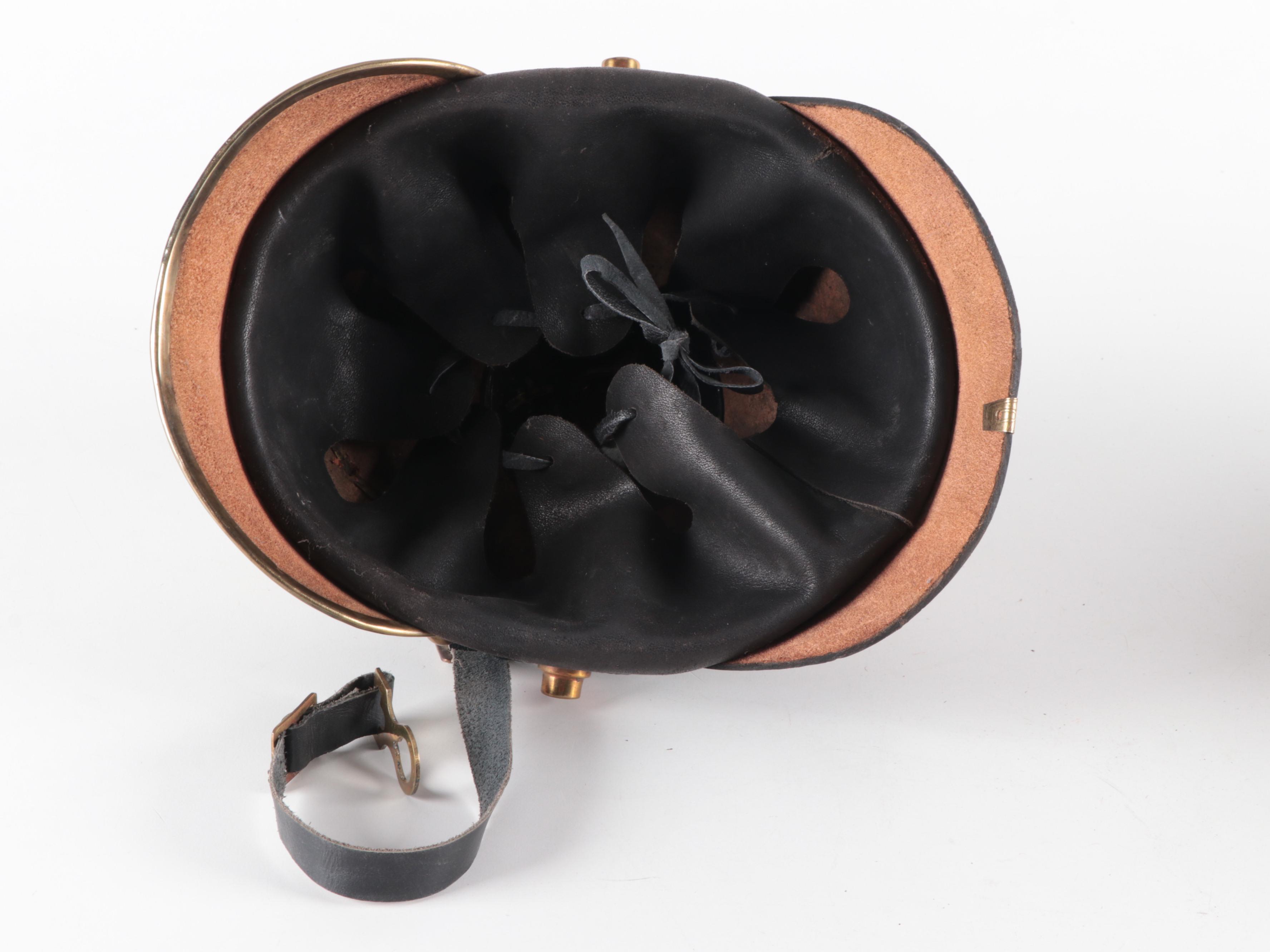 Reproduction Prussian 'Pickelhaube' Helmet and Visor Cap