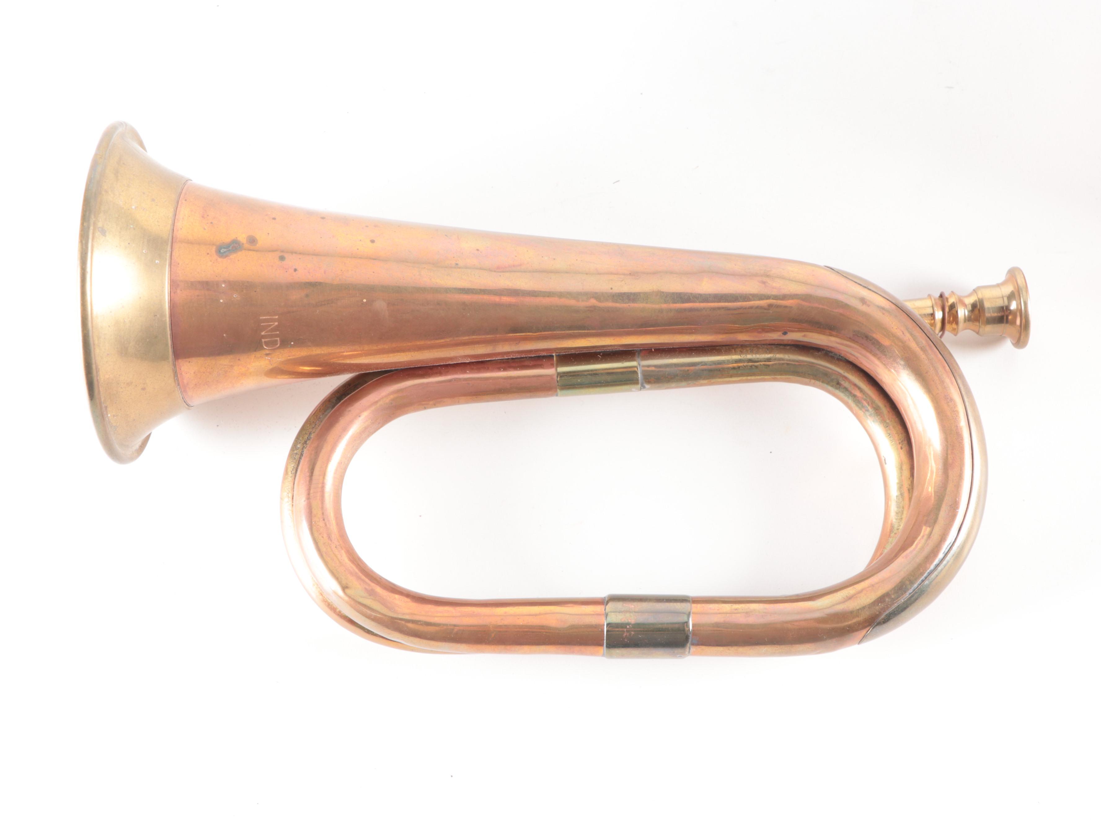 William Scully Canadian Military Academy and Rex Fez with Bugle