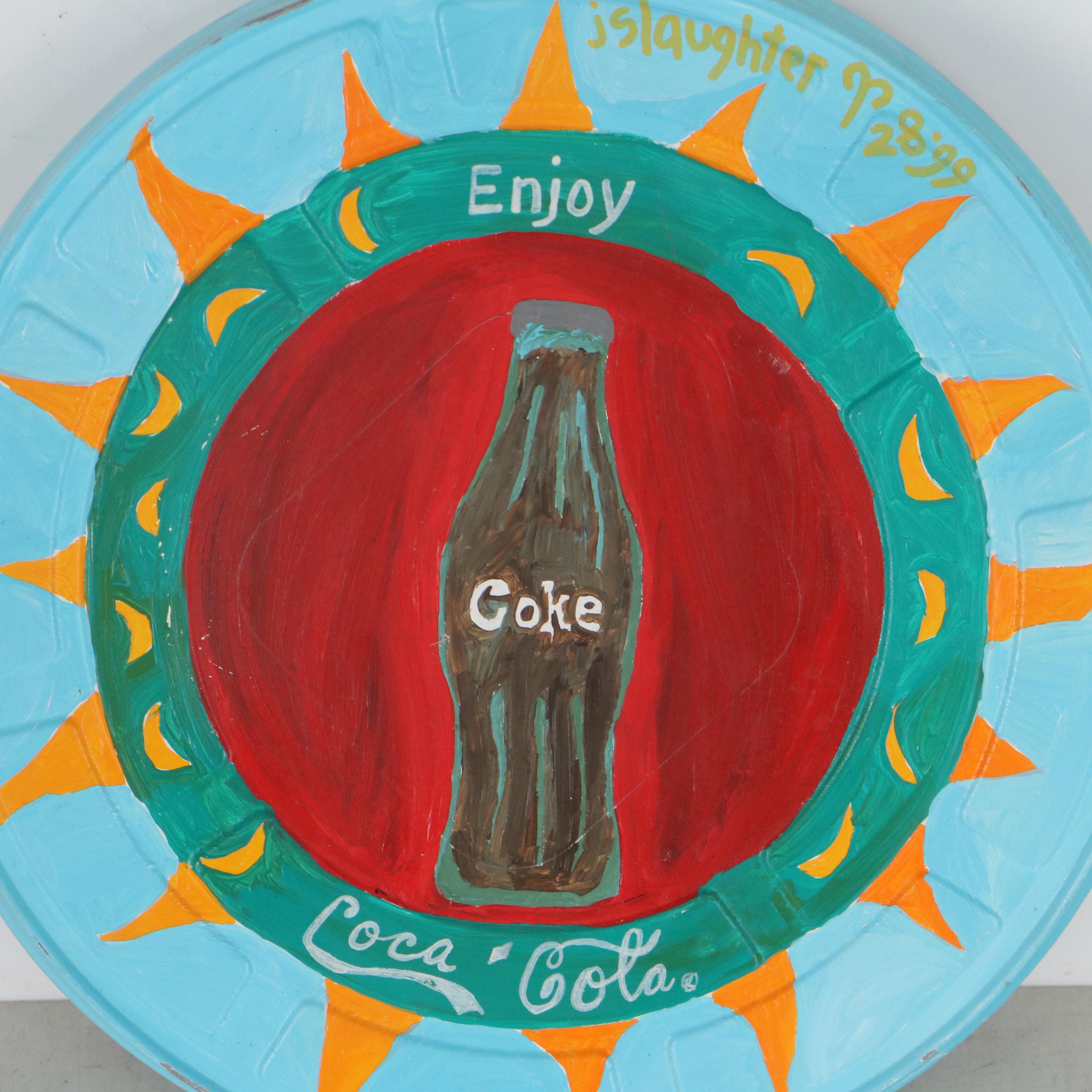 J. Slaughter Acrylic Painting of Coca-Cola, 1999