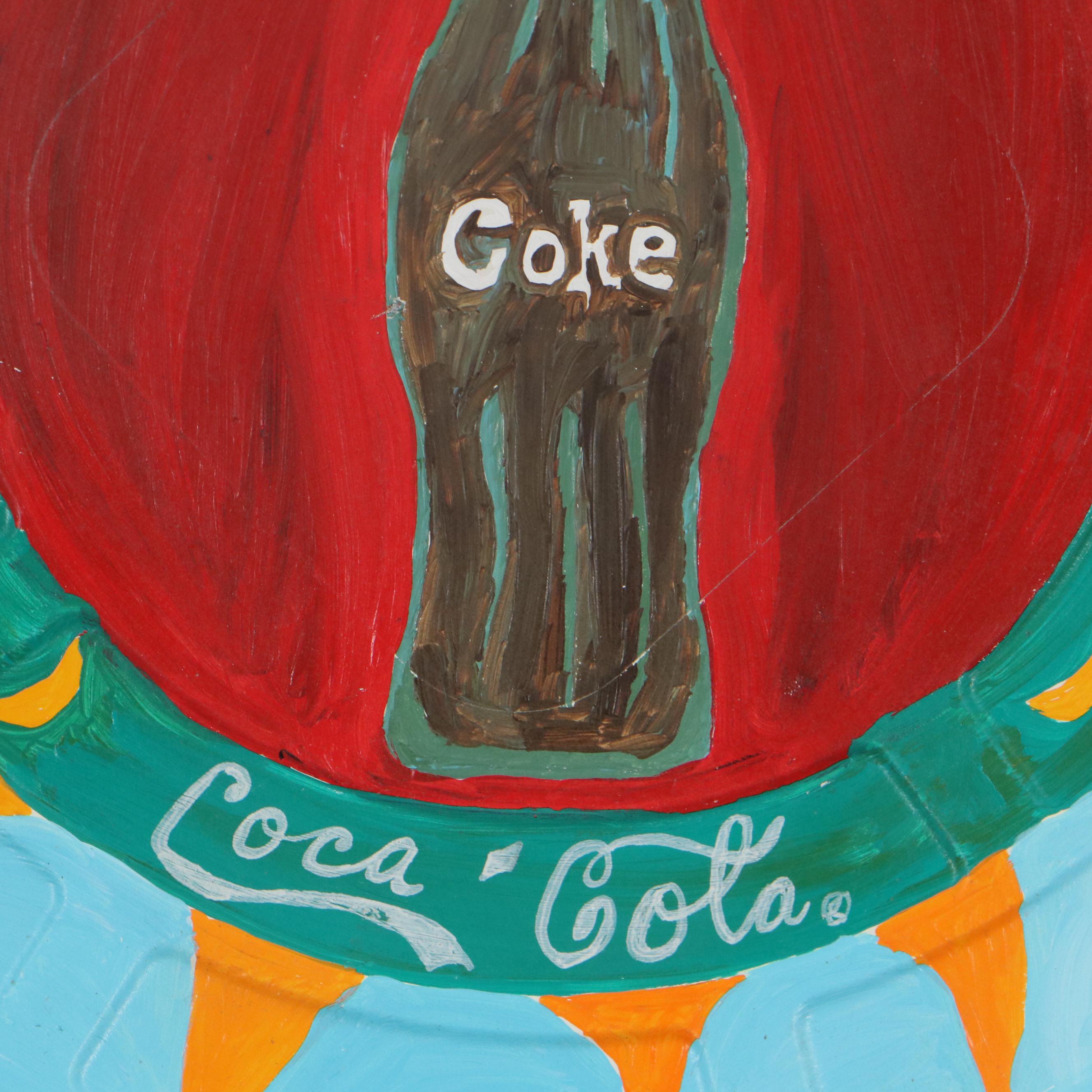 J. Slaughter Acrylic Painting of Coca-Cola, 1999