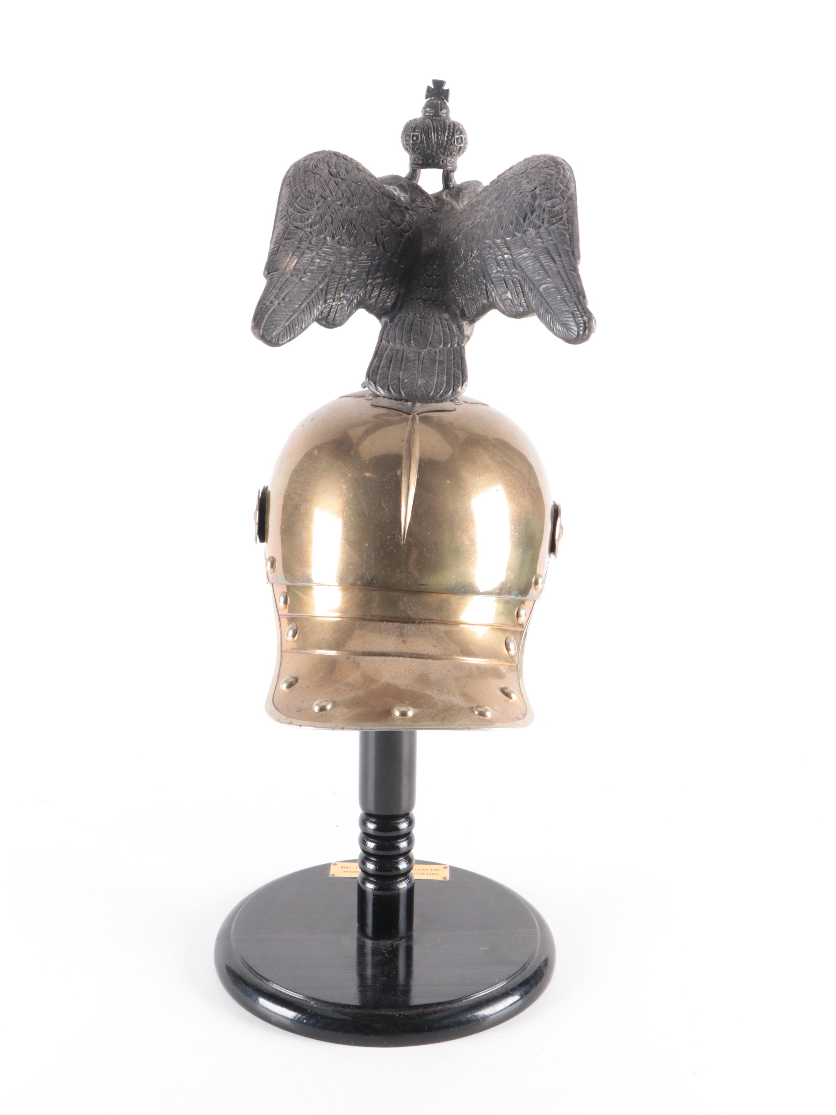 Reproduction of Czar Nicholas II Imperial Russian Garde à Cheval Helmet
