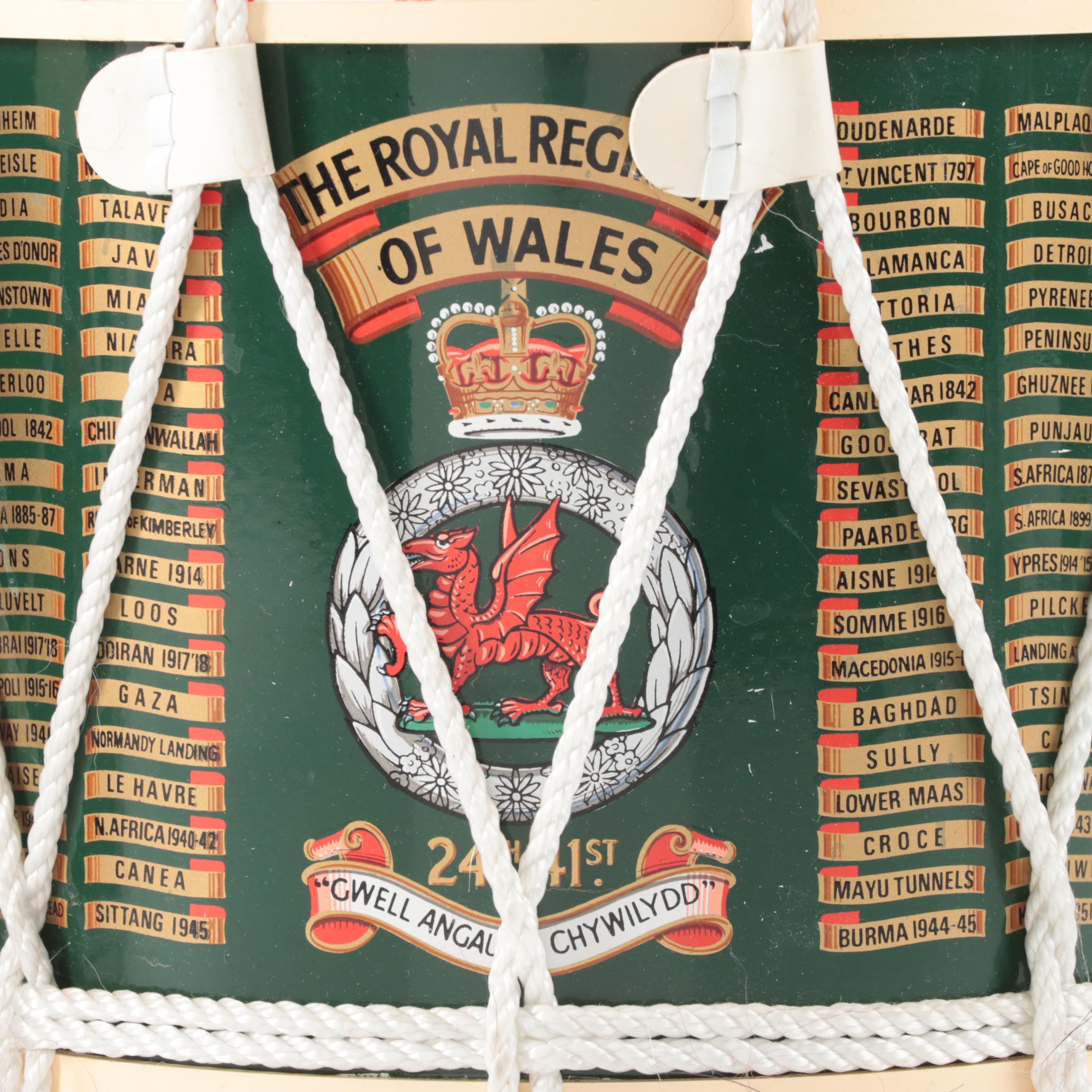 Set of Regimental Replicas British Army Drums Ice Buckets
