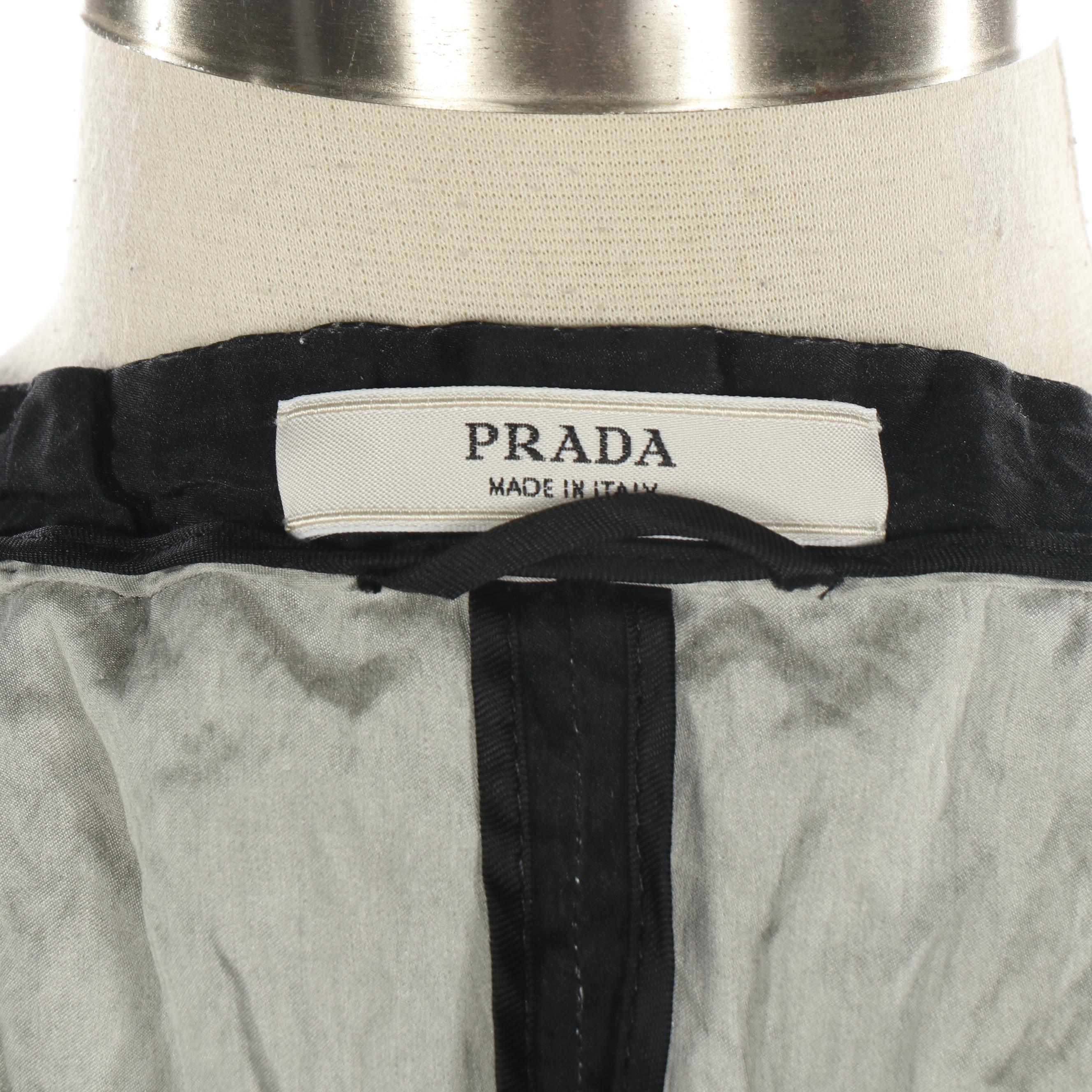 Prada Crinkled Jacket in Snakeskin Print