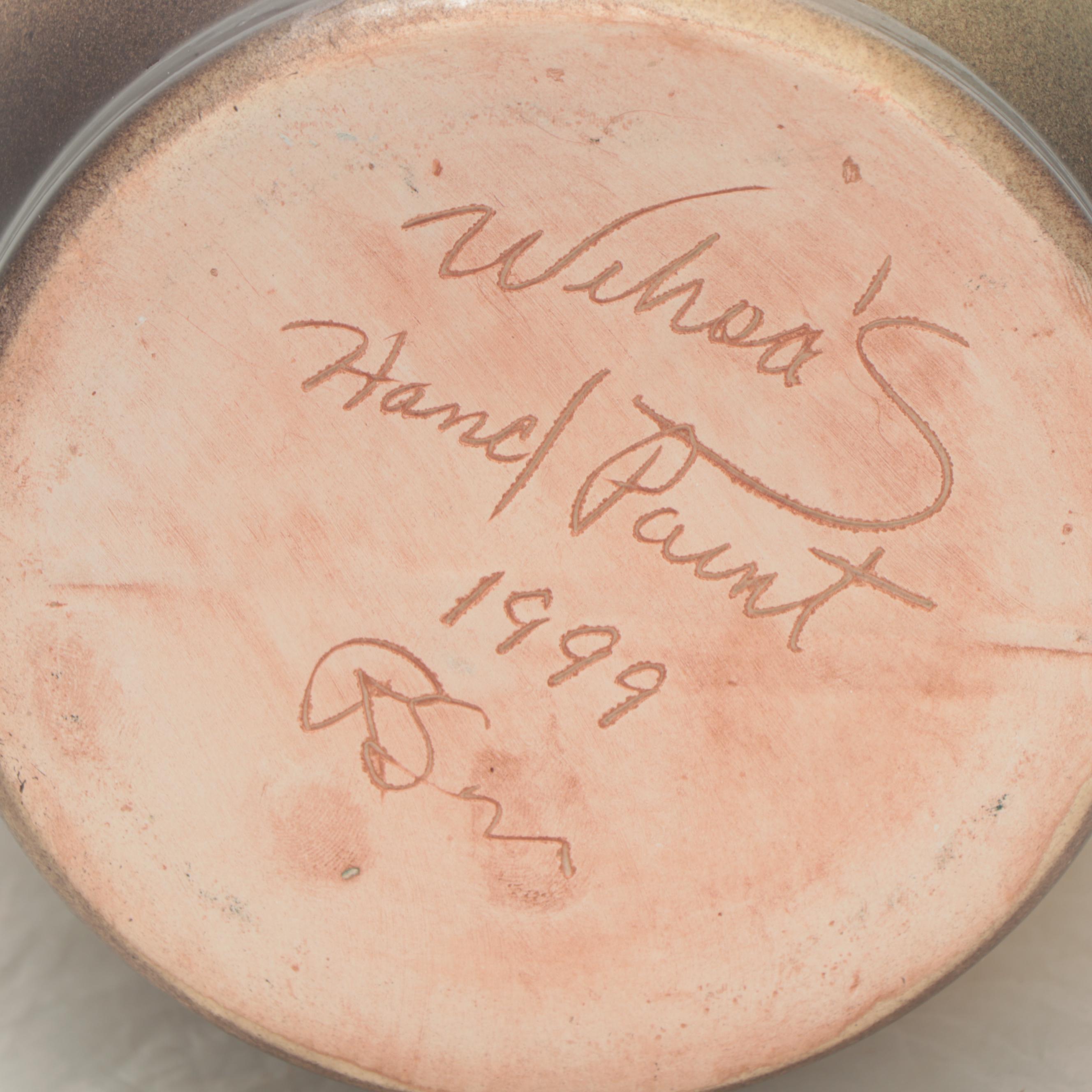 Rick Wisecarver Glazed Earthenware Portrait Vase, 1999