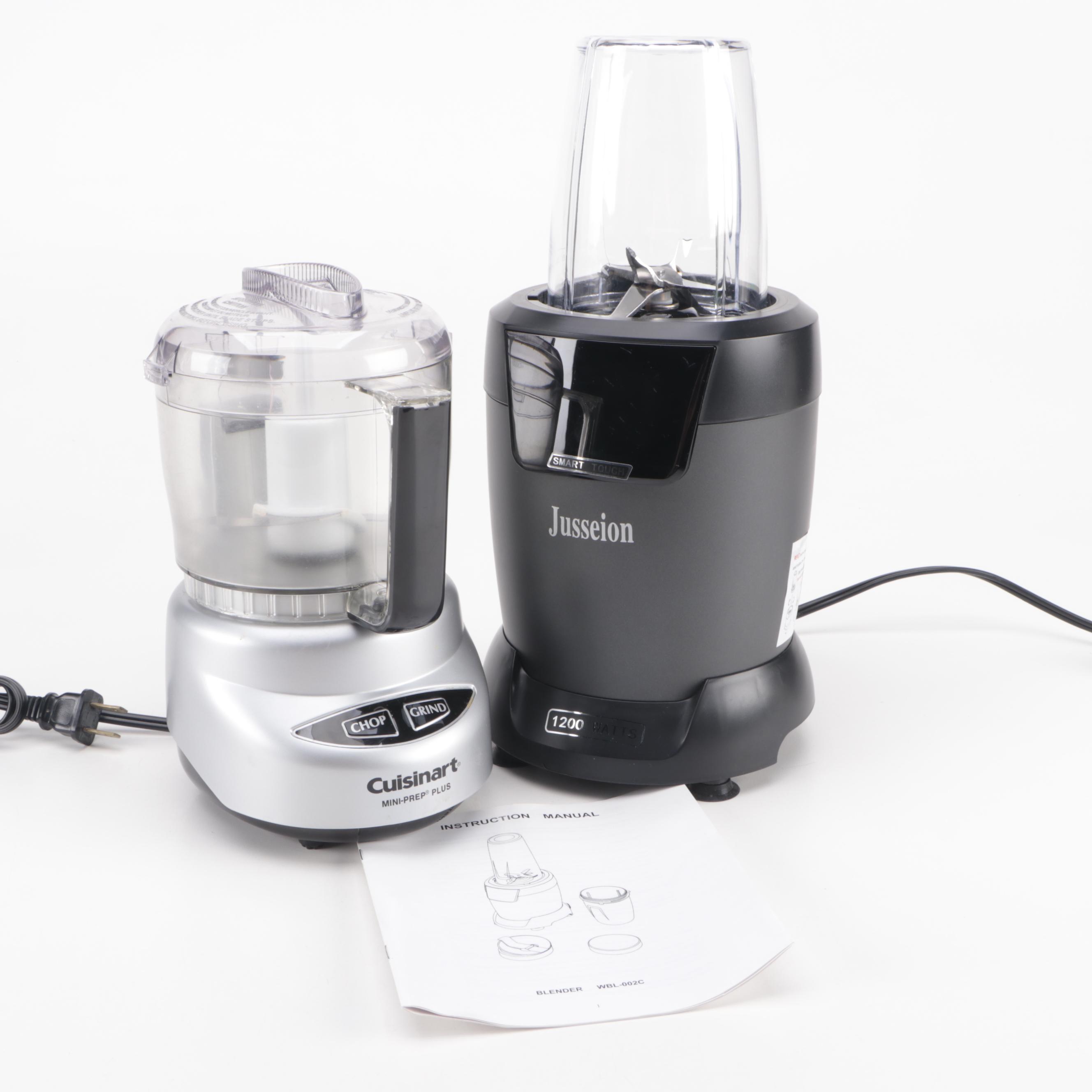 Jusseion Smart Touch Blender and Cuisinart Mini-Prep PLUS Food Processor