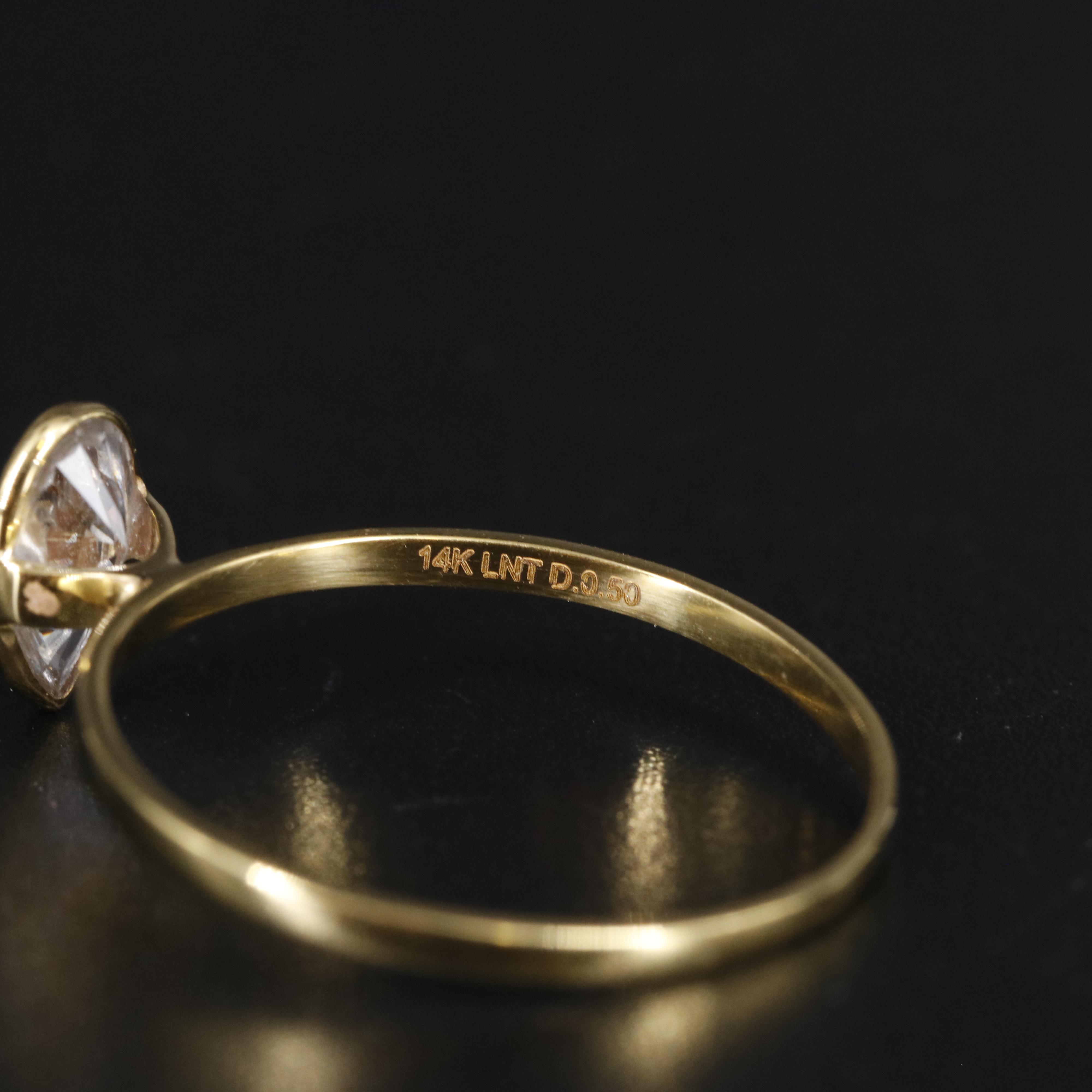 14K Lab Grown Diamond Ring